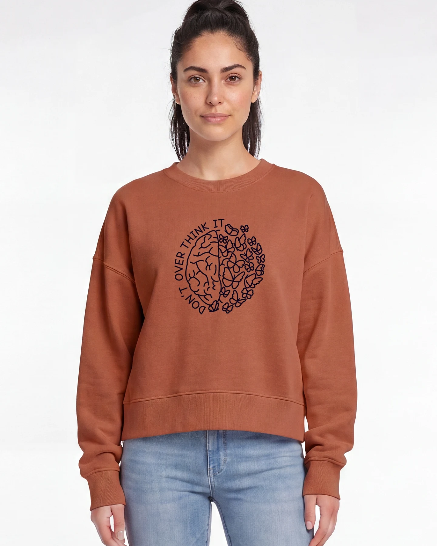 Watapparel Sweatshirt Dont overthink it – Ansicht 2