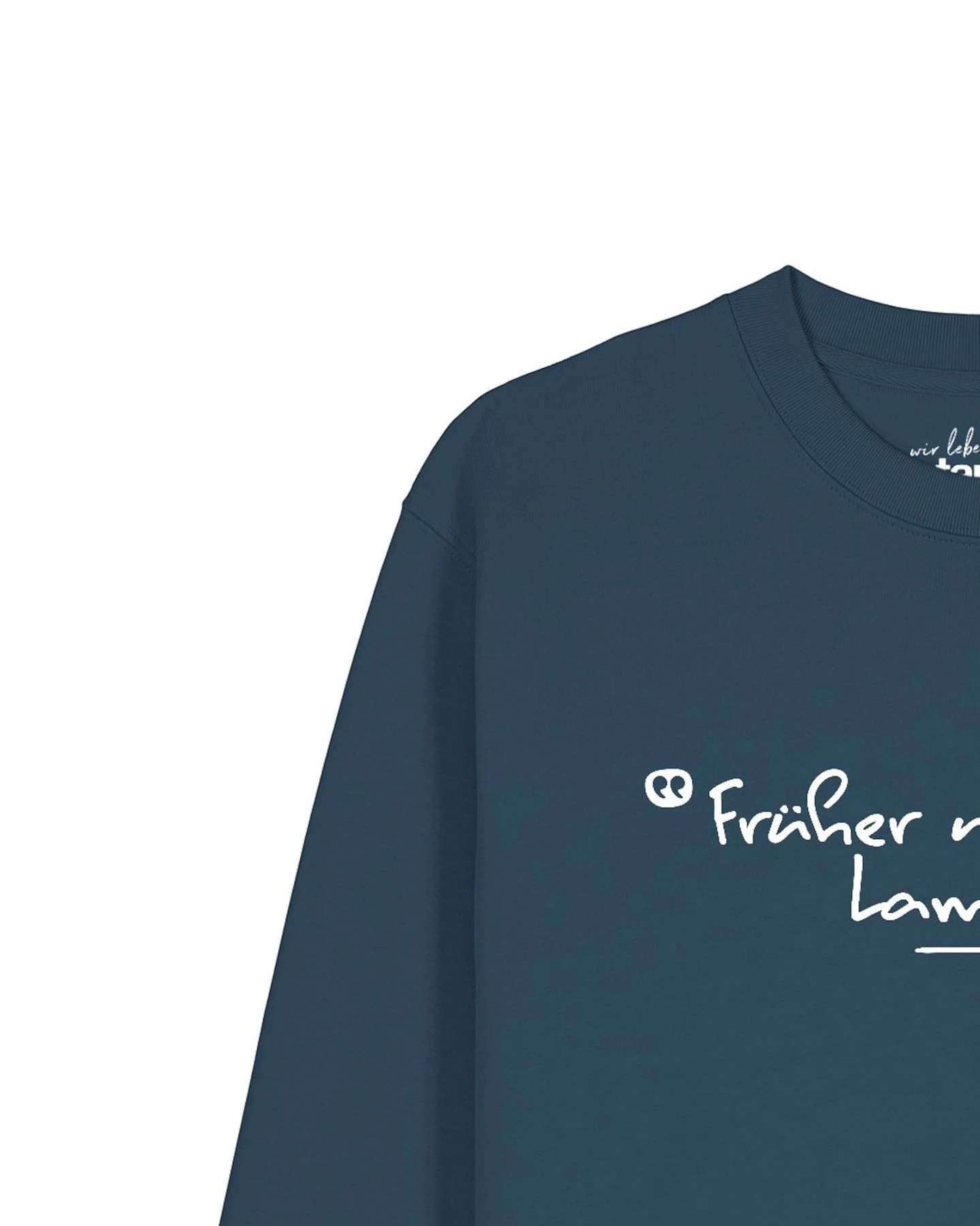 Watapparel Sweatshirt Früher war mehr Lametta – Ansicht 3