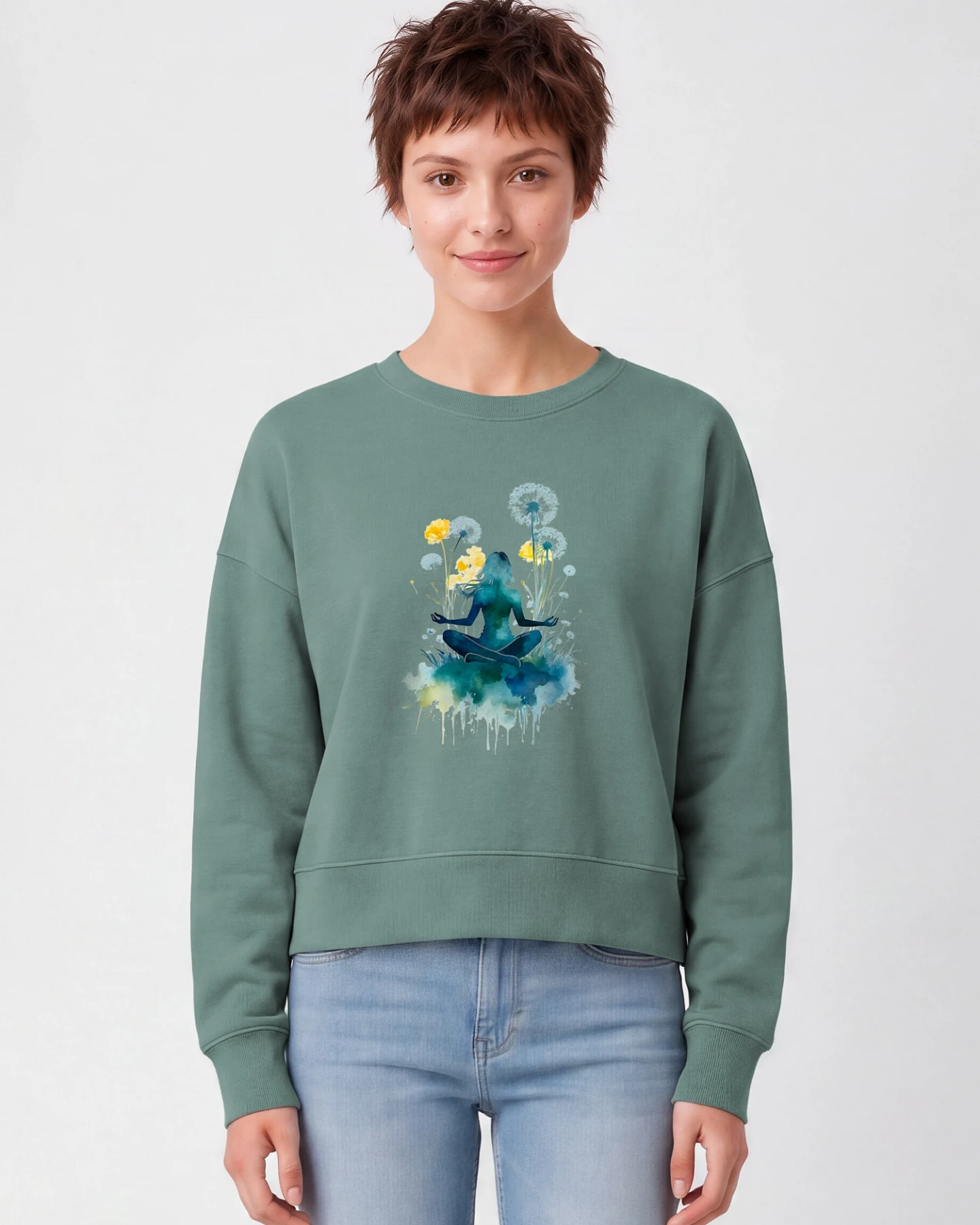 Watapparel Sweatshirt Yoga & Meditation – Ansicht 2