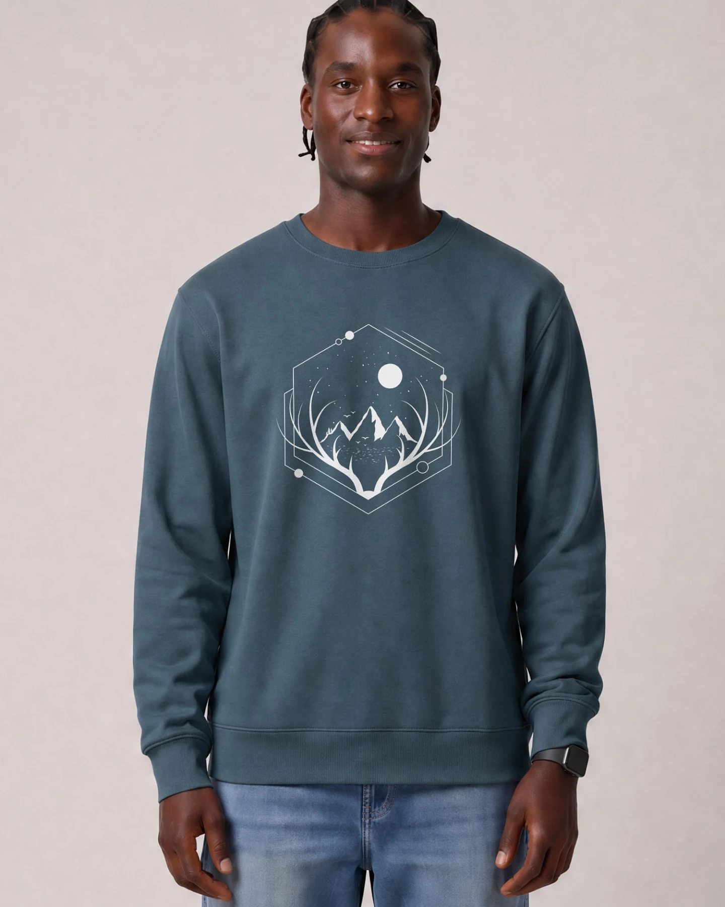 Watapparel Sweatshirt Wanderlust At Night – Ansicht 2