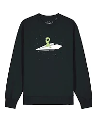 Produktseite: Watapparel Sweatshirt Alien On A Paper Plane