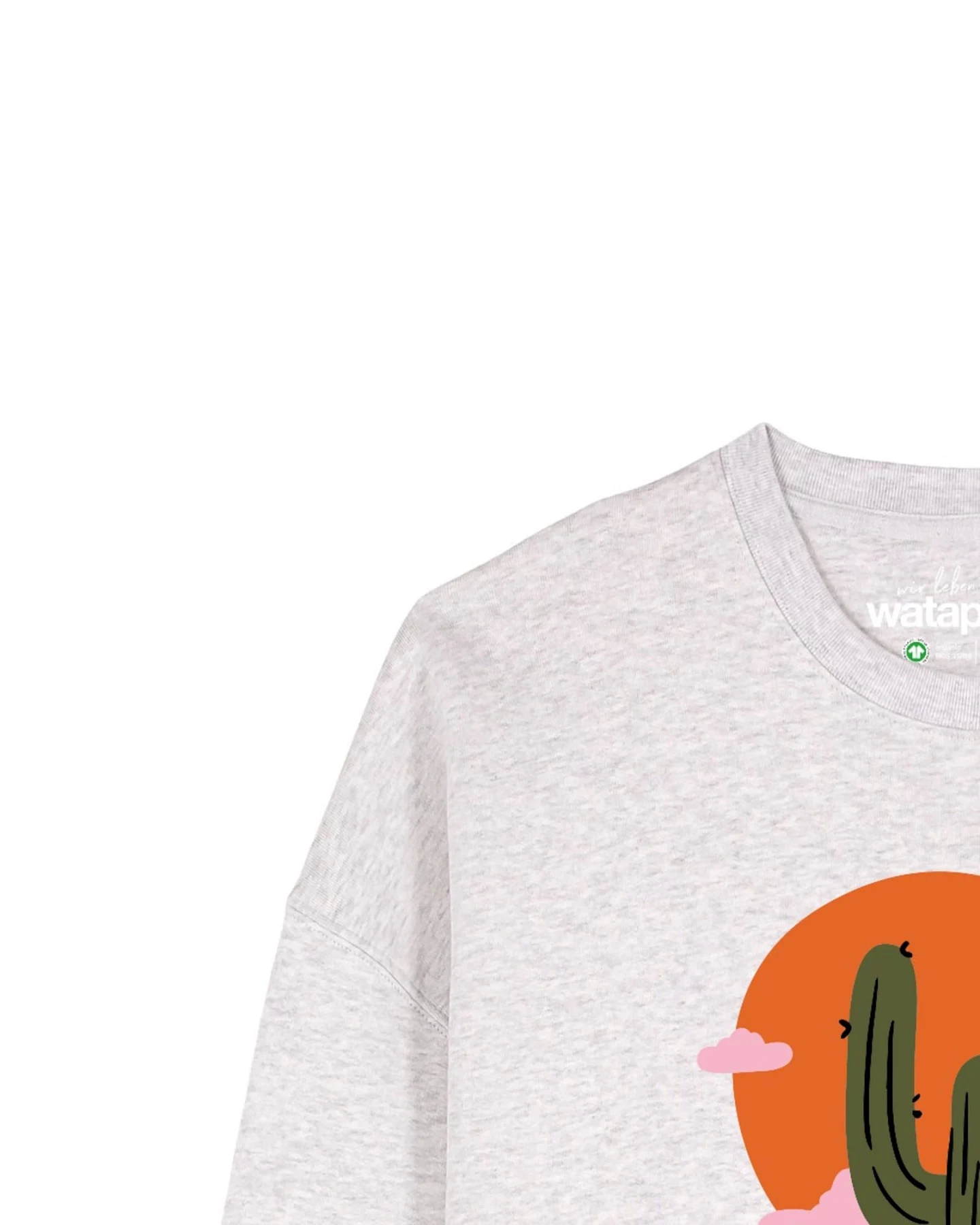 Watapparel Sweatshirt Kaktus im Sonnenuntergang – Ansicht 3
