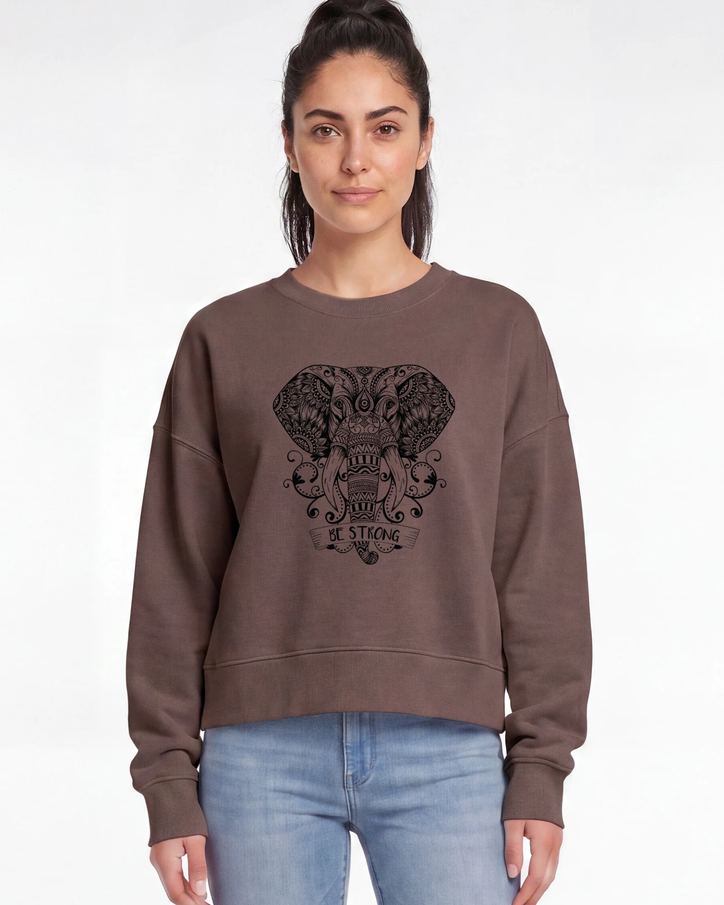 Watapparel Sweatshirt Mandala Elephant – Ansicht 2