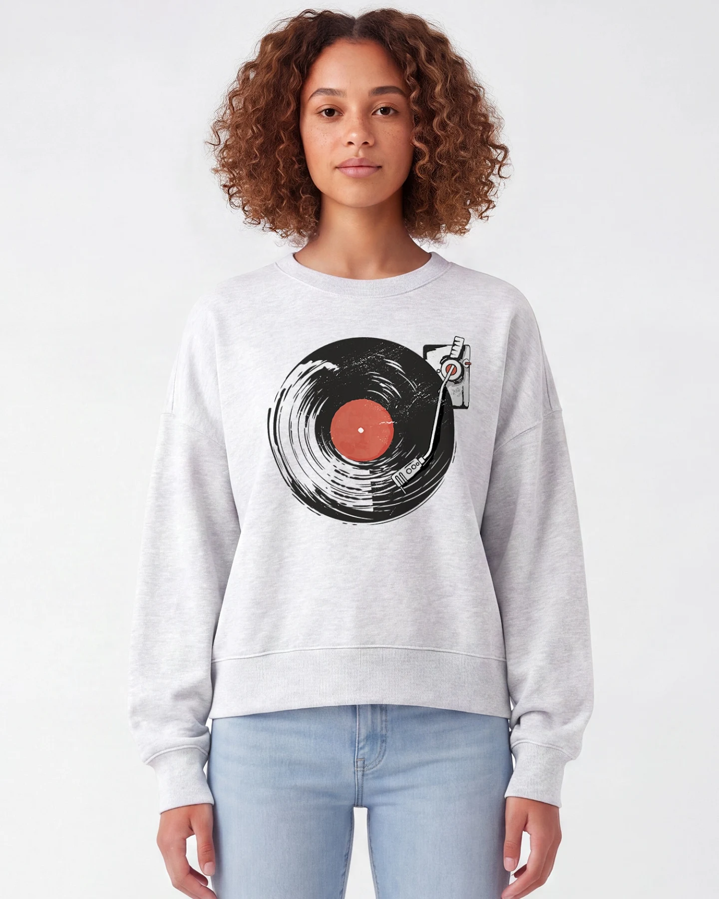 Watapparel Sweatshirt Schallplatte – Ansicht 2