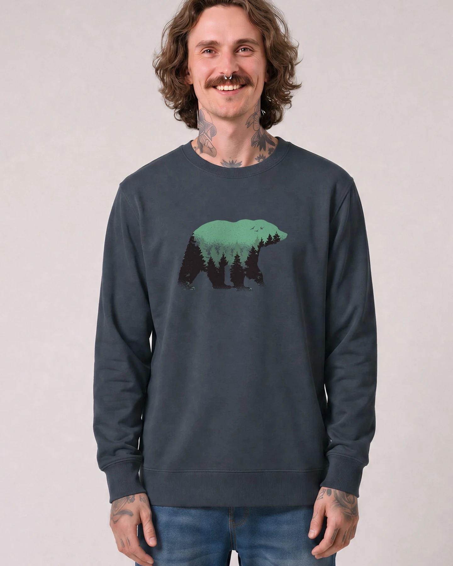Watapparel Sweatshirt Waldbär – Ansicht 2