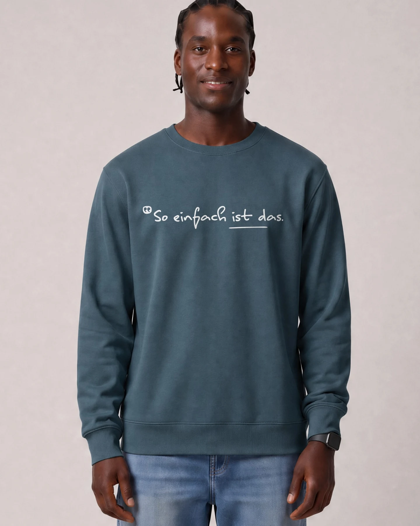 Watapparel Sweatshirt So Einfach Ist Das – Ansicht 2