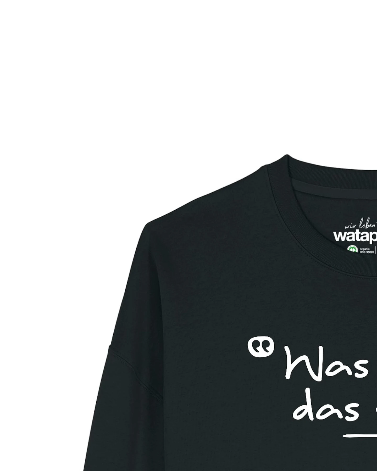 Watapparel Sweatshirt Was Muss Das Muss – Ansicht 3