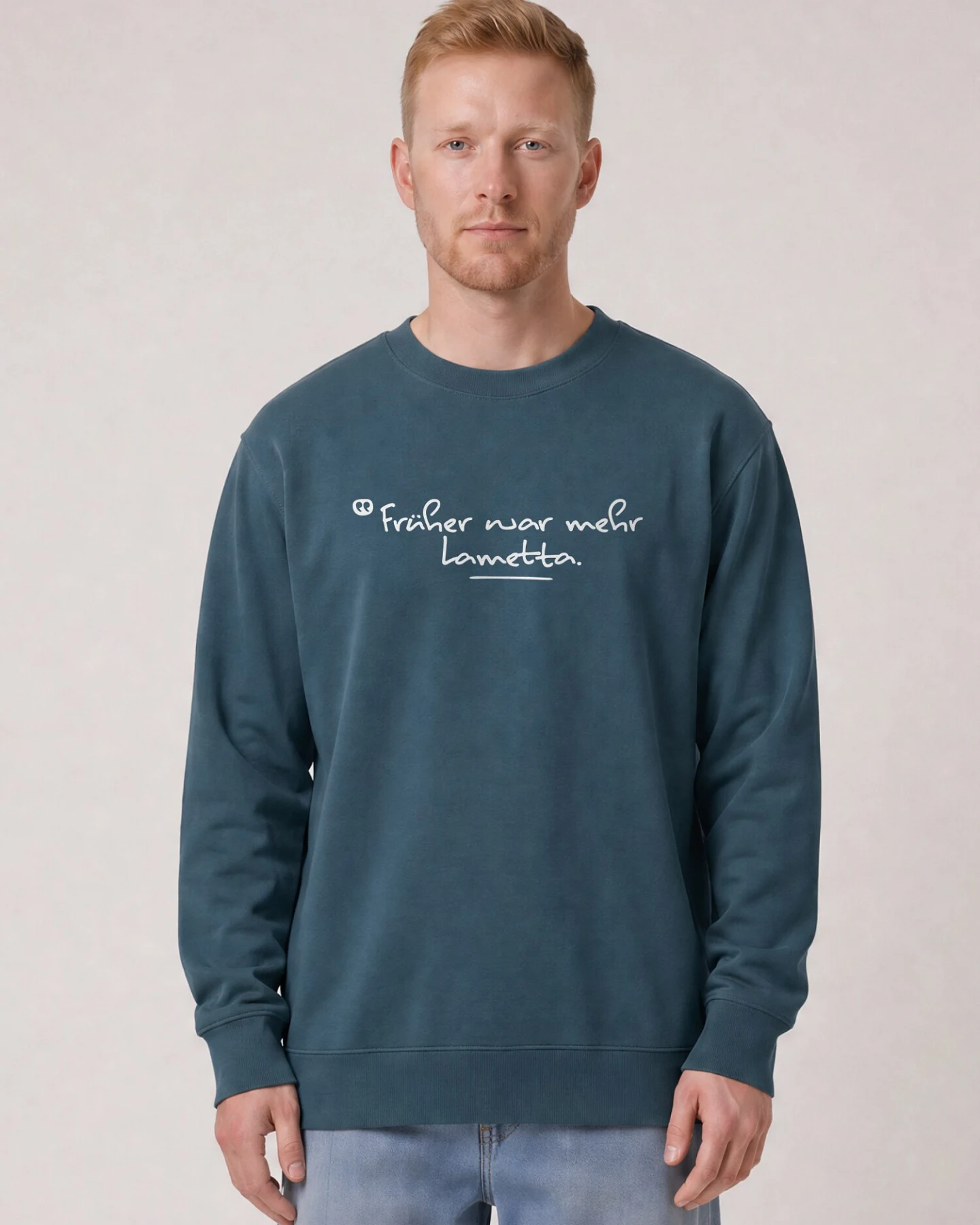 Watapparel Sweatshirt Früher war mehr Lametta – Ansicht 2
