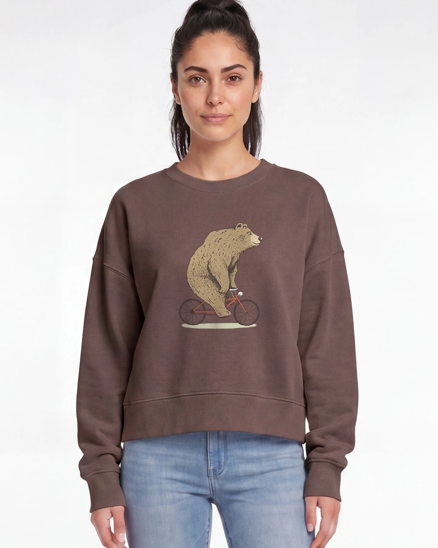 Watapparel Sweatshirt Fahrradbär – Ansicht 2