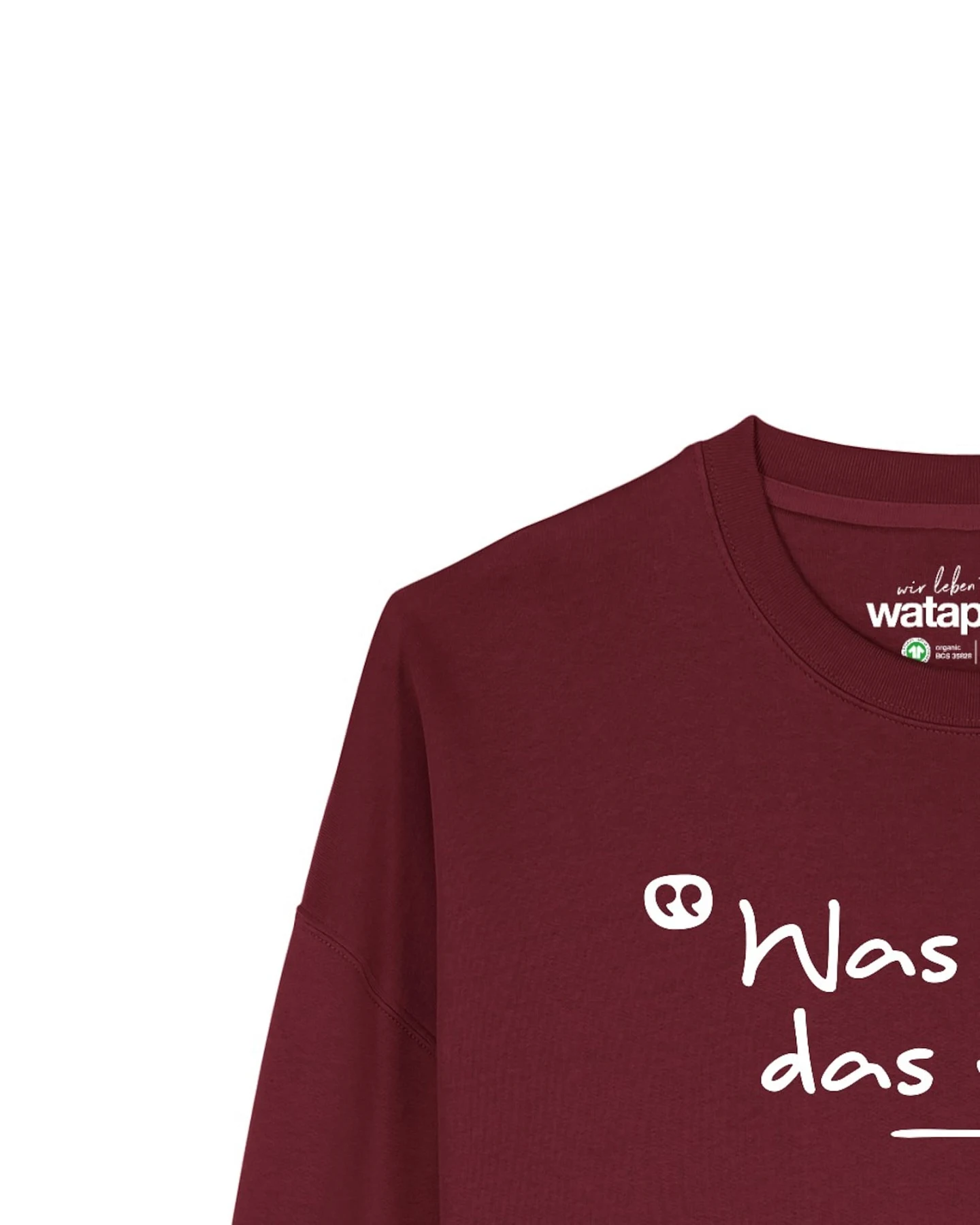 Watapparel Sweatshirt Was Muss Das Muss – Ansicht 3