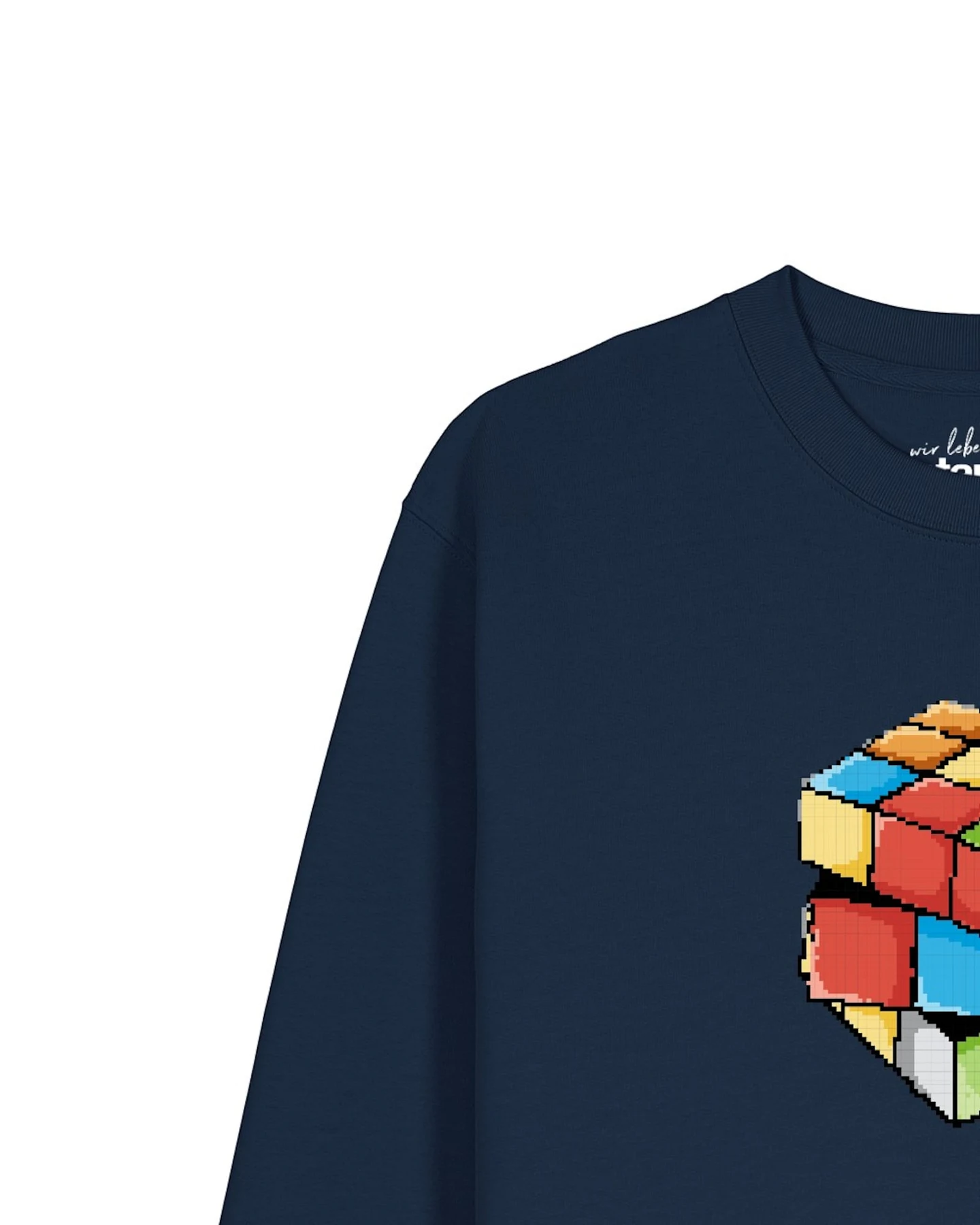 Watapparel Sweatshirt Pixel Zauberwürfel – Ansicht 3