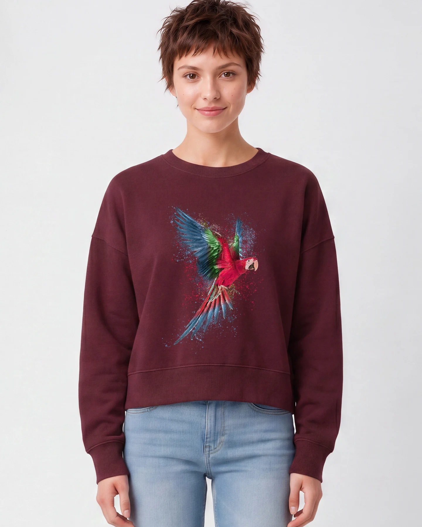Watapparel Sweatshirt Papagei – Ansicht 2
