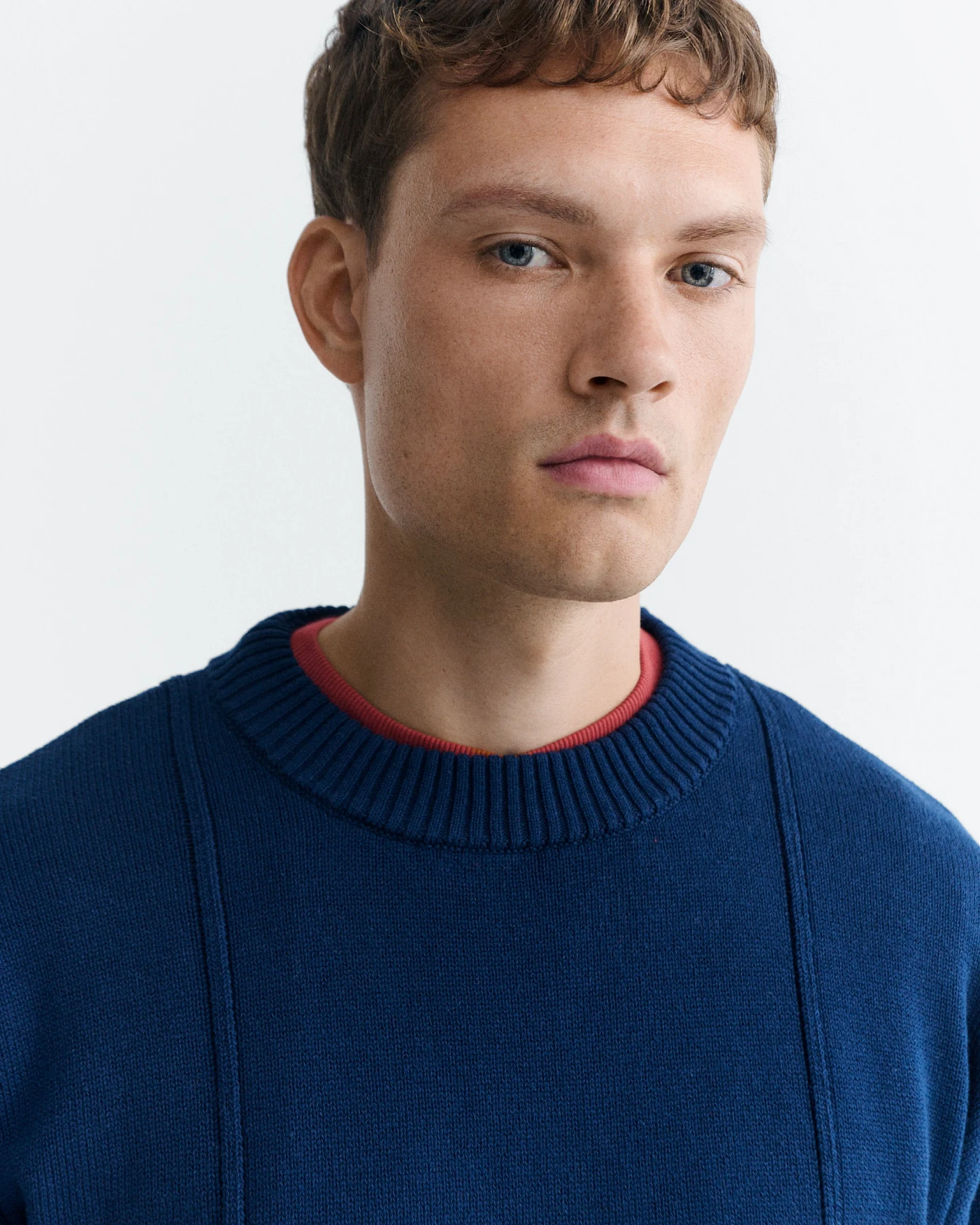 Thinking MU Herren vegan Pullover Cole Jersey Marineblau – Ansicht 2