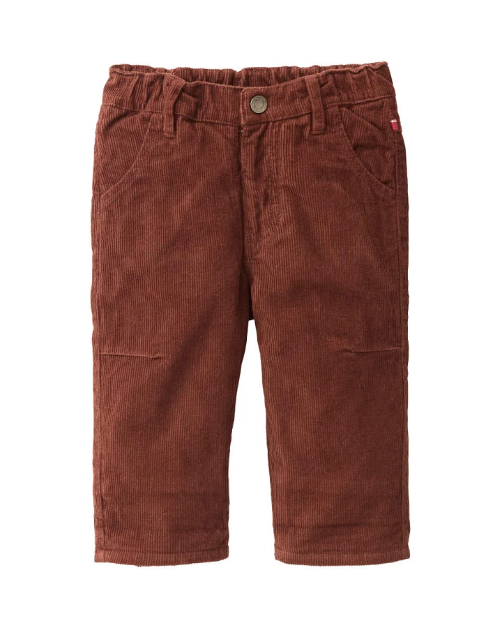 People Wear Organic - Cord-Hose gefüttert mahagoni