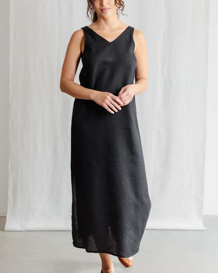 Jyoti Fair Works Damen vegan Kleid Arohi Black