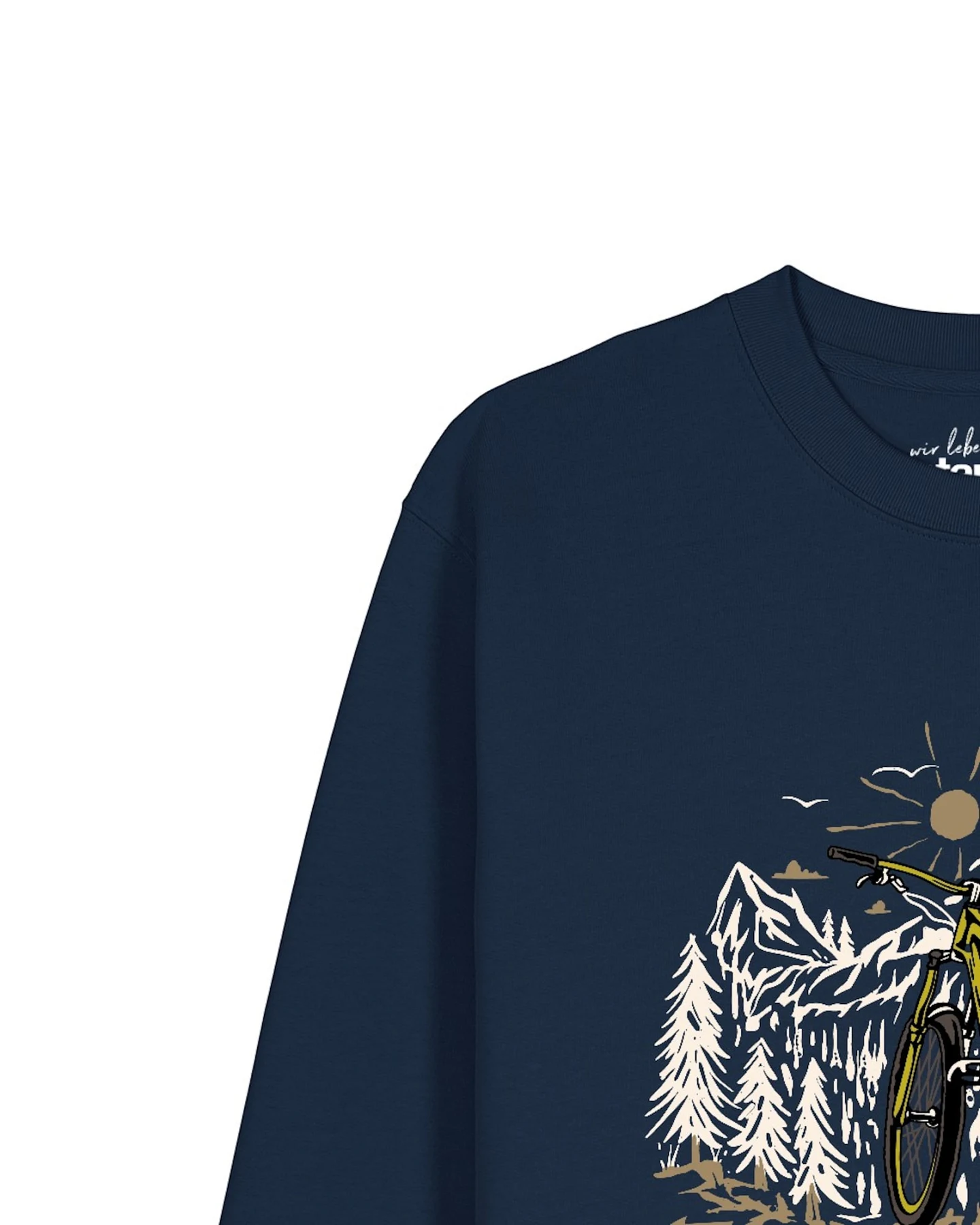 Watapparel Sweatshirt Mountainbike und Berge – Ansicht 3