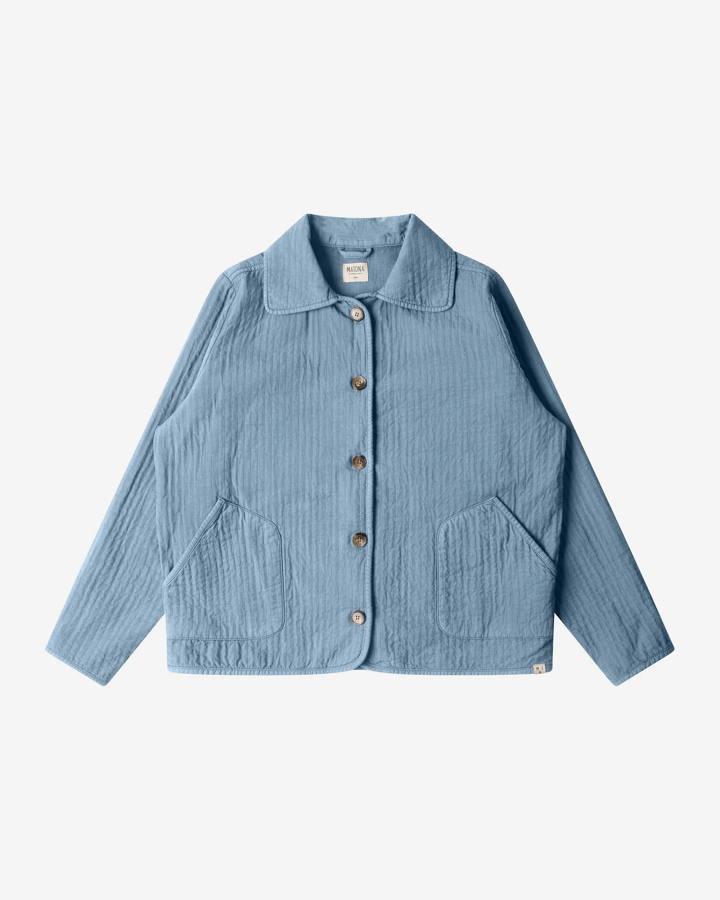MATONA Damen vegan Gesteppte Jacke Wind Blau – Ansicht 2