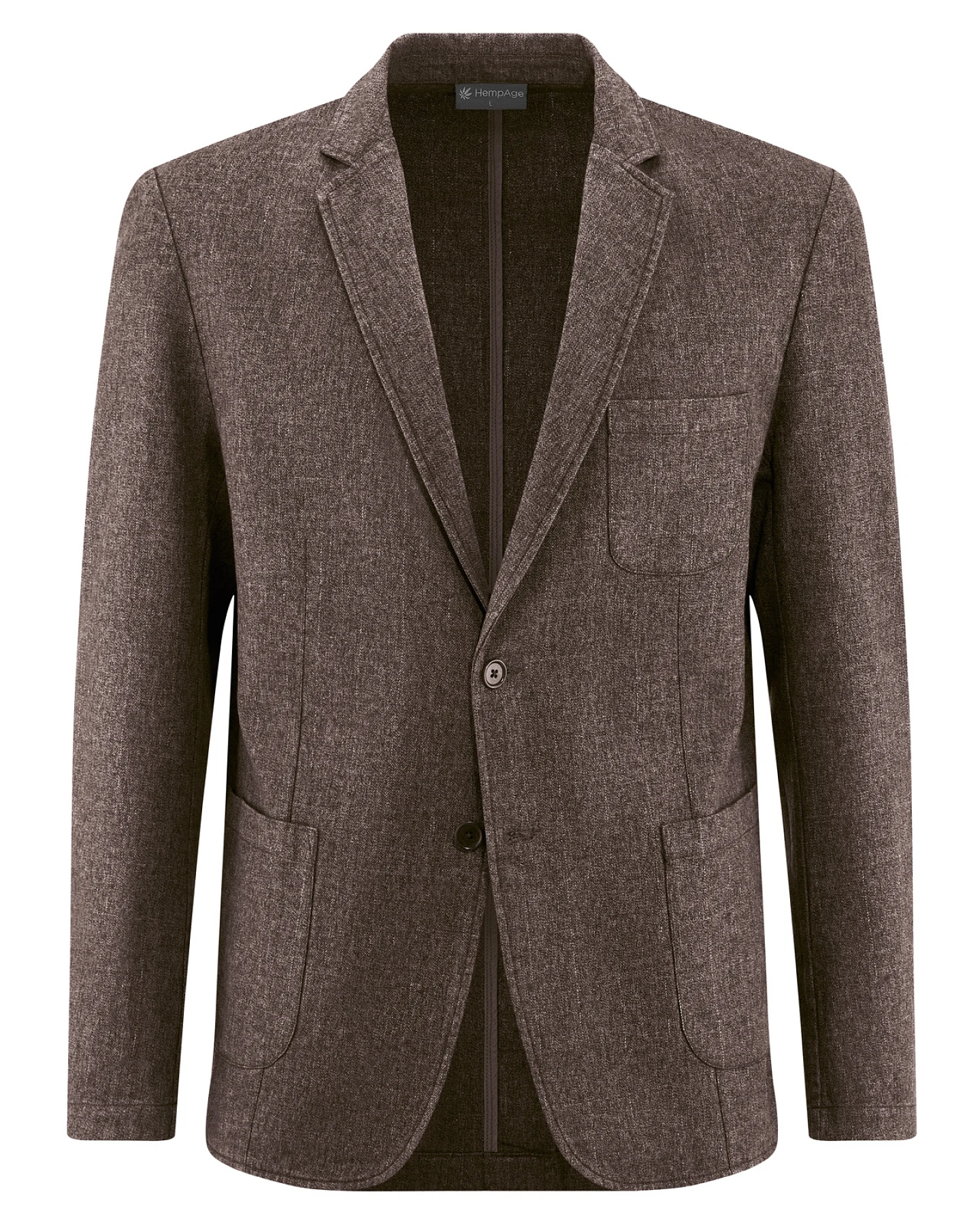Hempage Herren vegan Blazer Aus Twill In Mocca – Ansicht 2