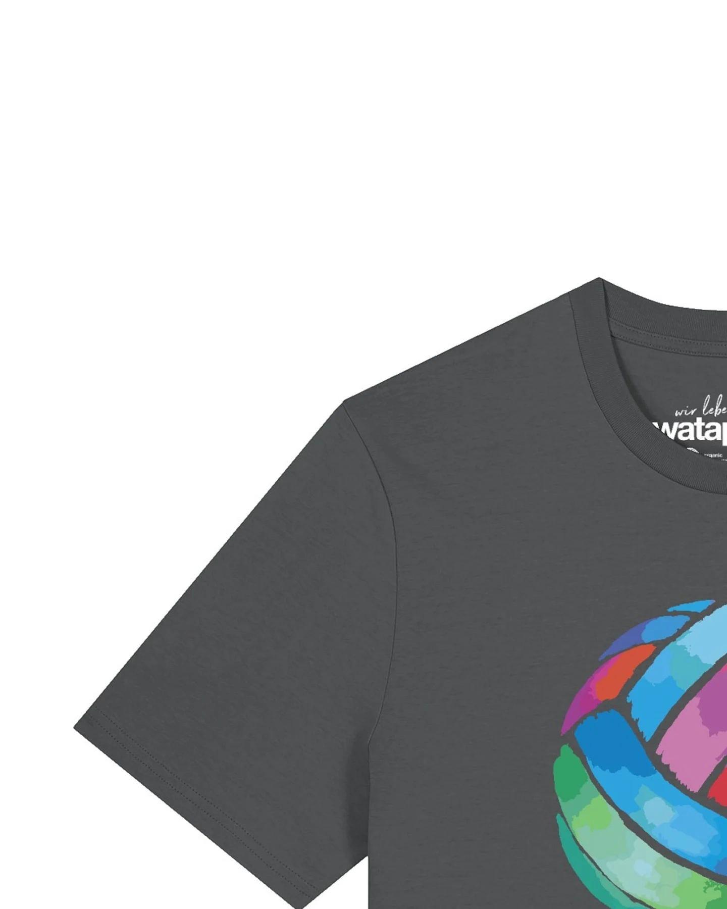 Watapparel T-Shirt Volleyball in Watercolor – Ansicht 3