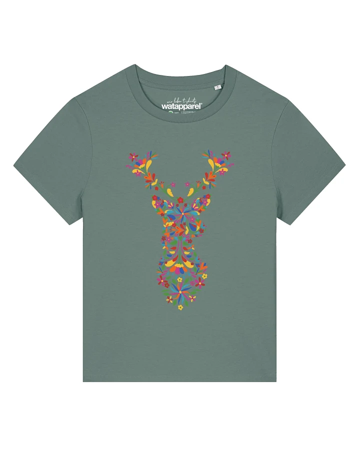 Watapparel T-Shirt Floral Deer