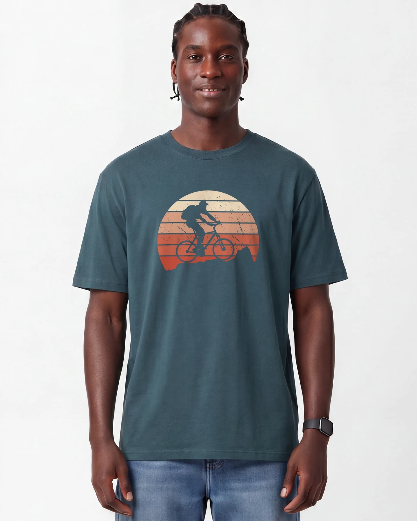 Watapparel T-Shirt Mountainbike Silhouette – Ansicht 2