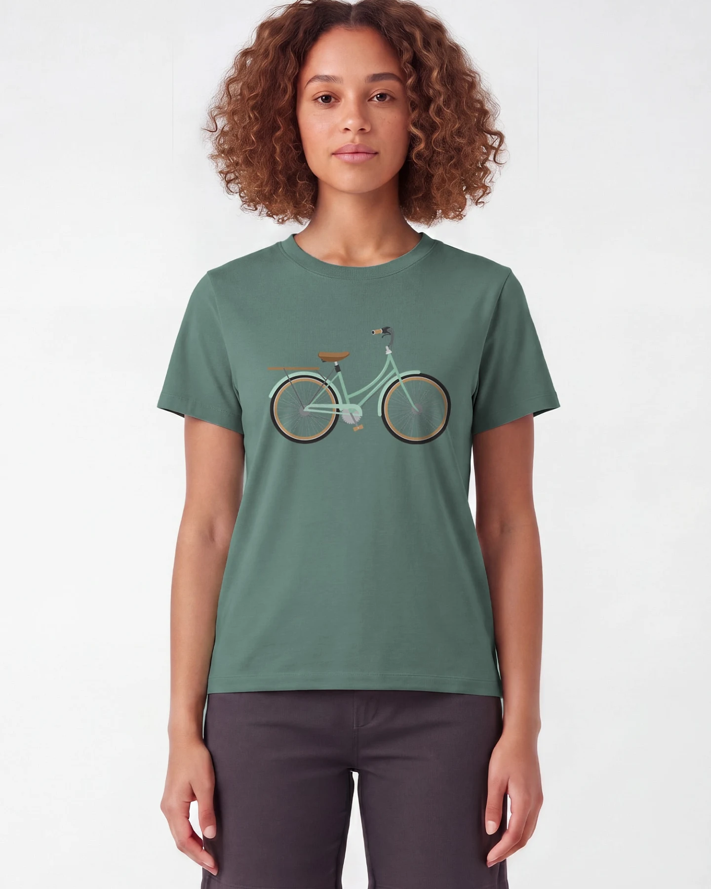 Watapparel T-Shirt Mint Bike – Ansicht 2