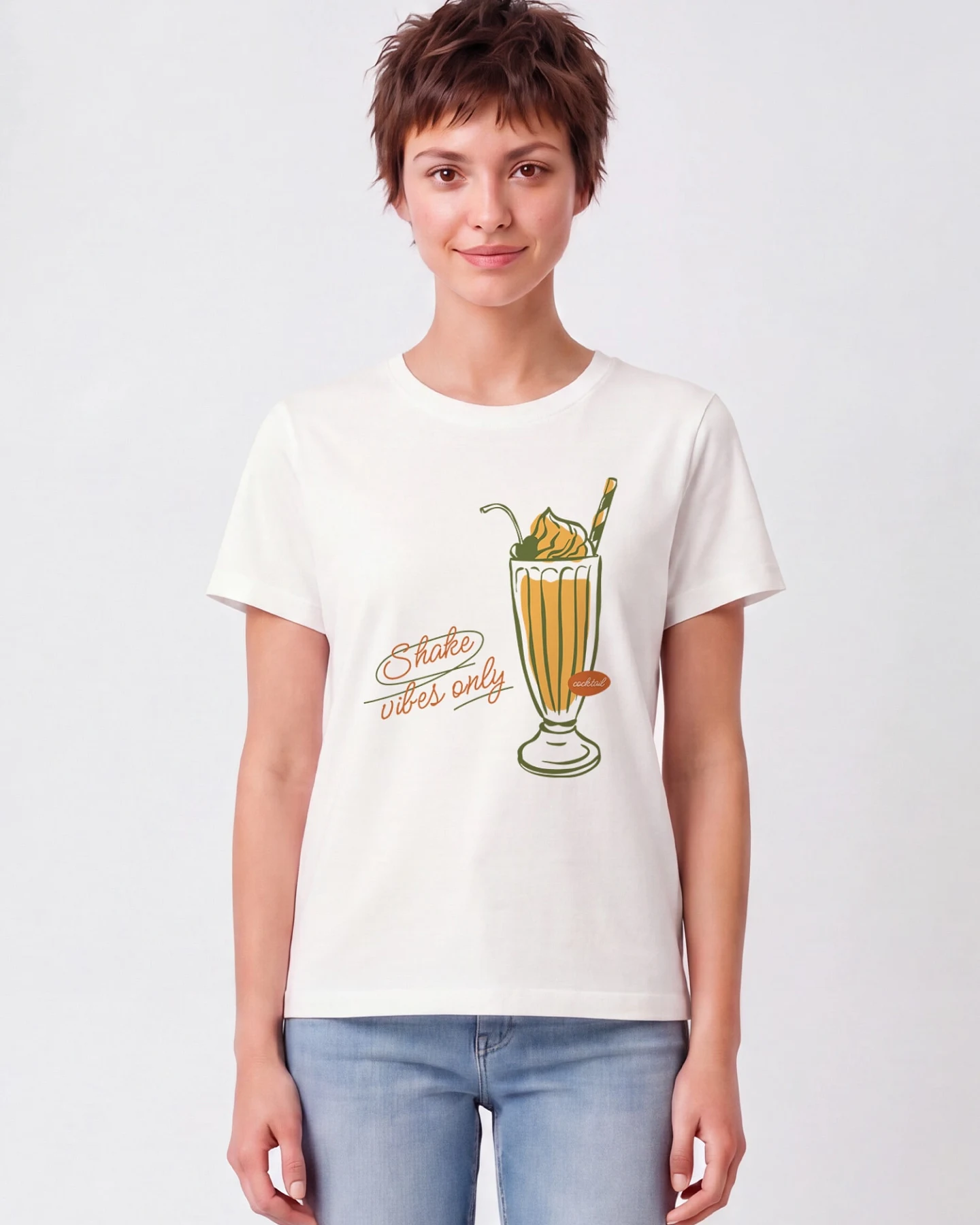 Watapparel T-Shirt Shake Vibes Only (GOTS) – Ansicht 2