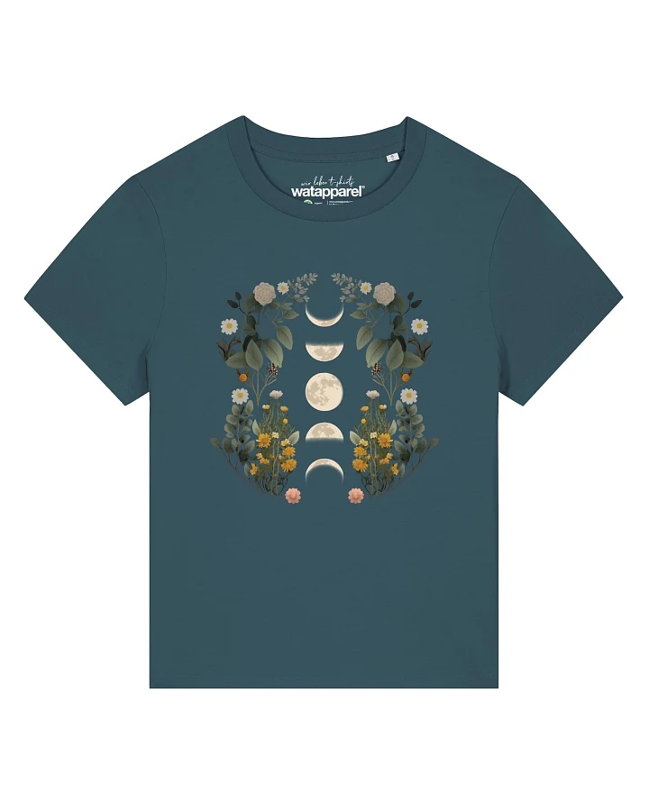 Watapparel T-Shirt Moonphases & Flowers