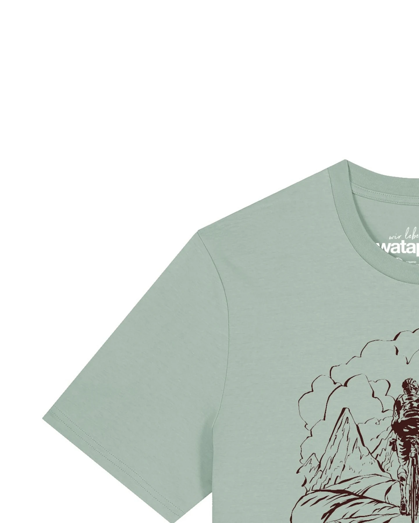 Watapparel T-Shirt Berge Und Mountainbike – Ansicht 3