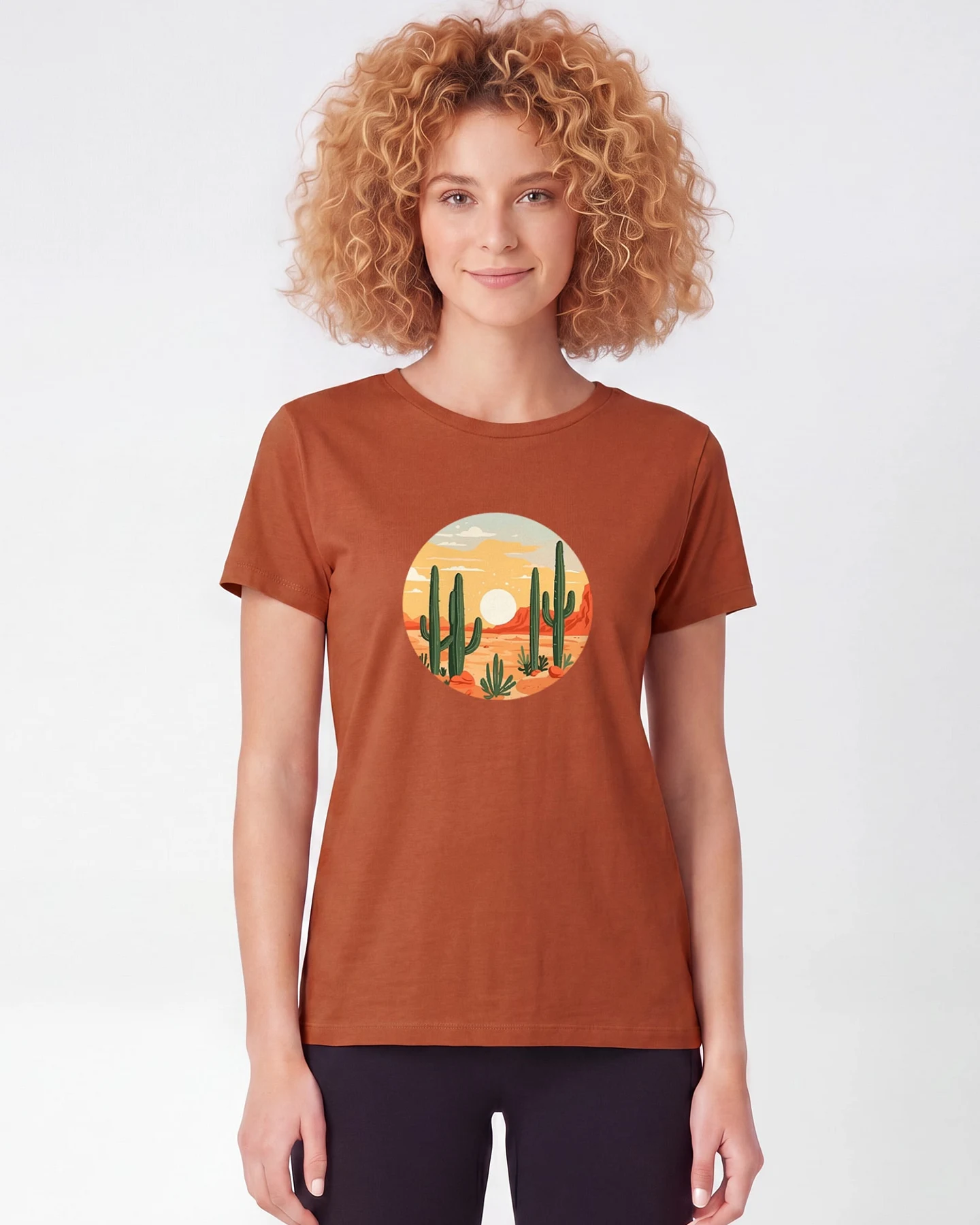 Watapparel T-Shirt Sonnenuntergang In Der Wüste – Ansicht 2