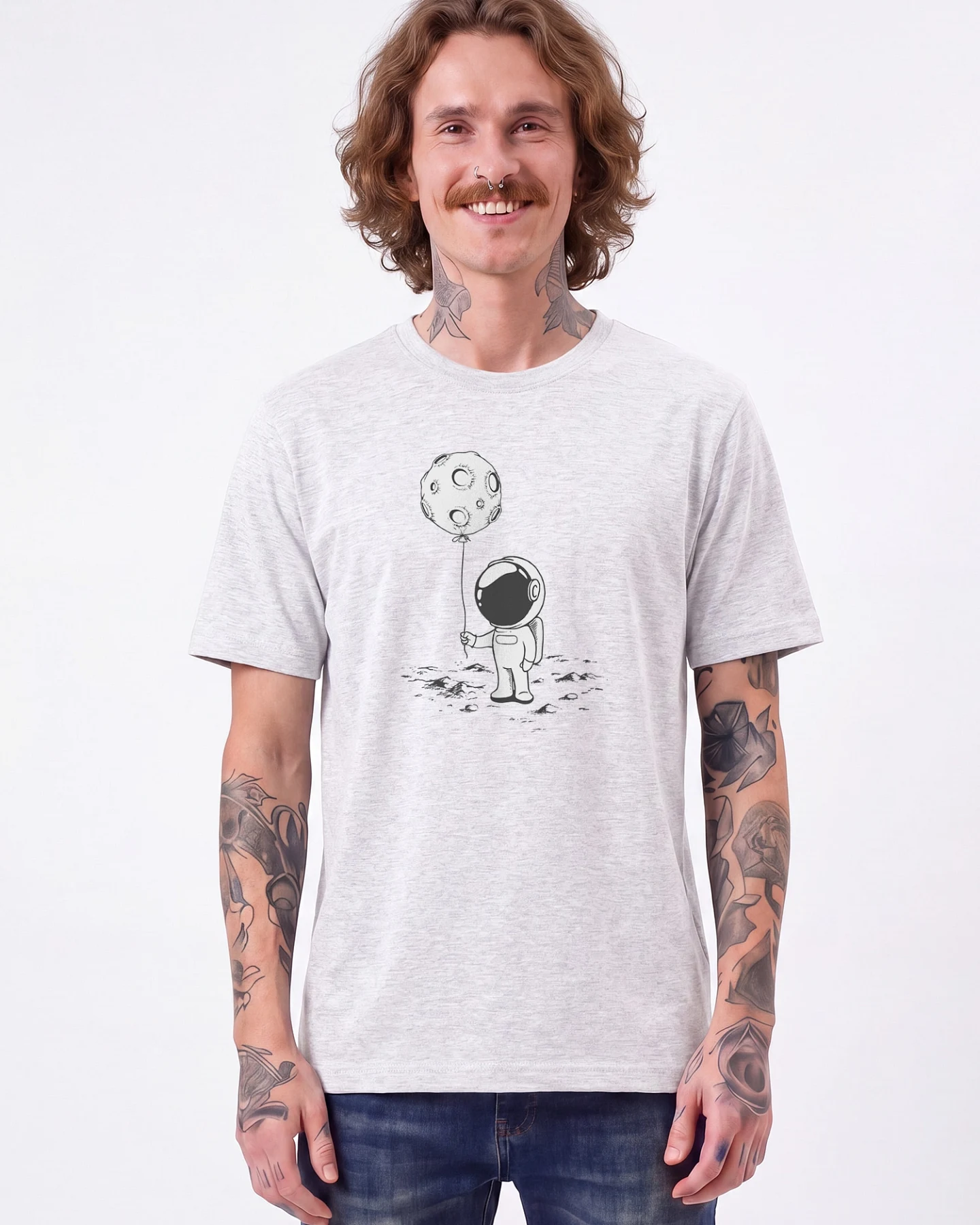 Watapparel T-Shirt Kleiner Astronaut Mit Luftballon – Ansicht 2