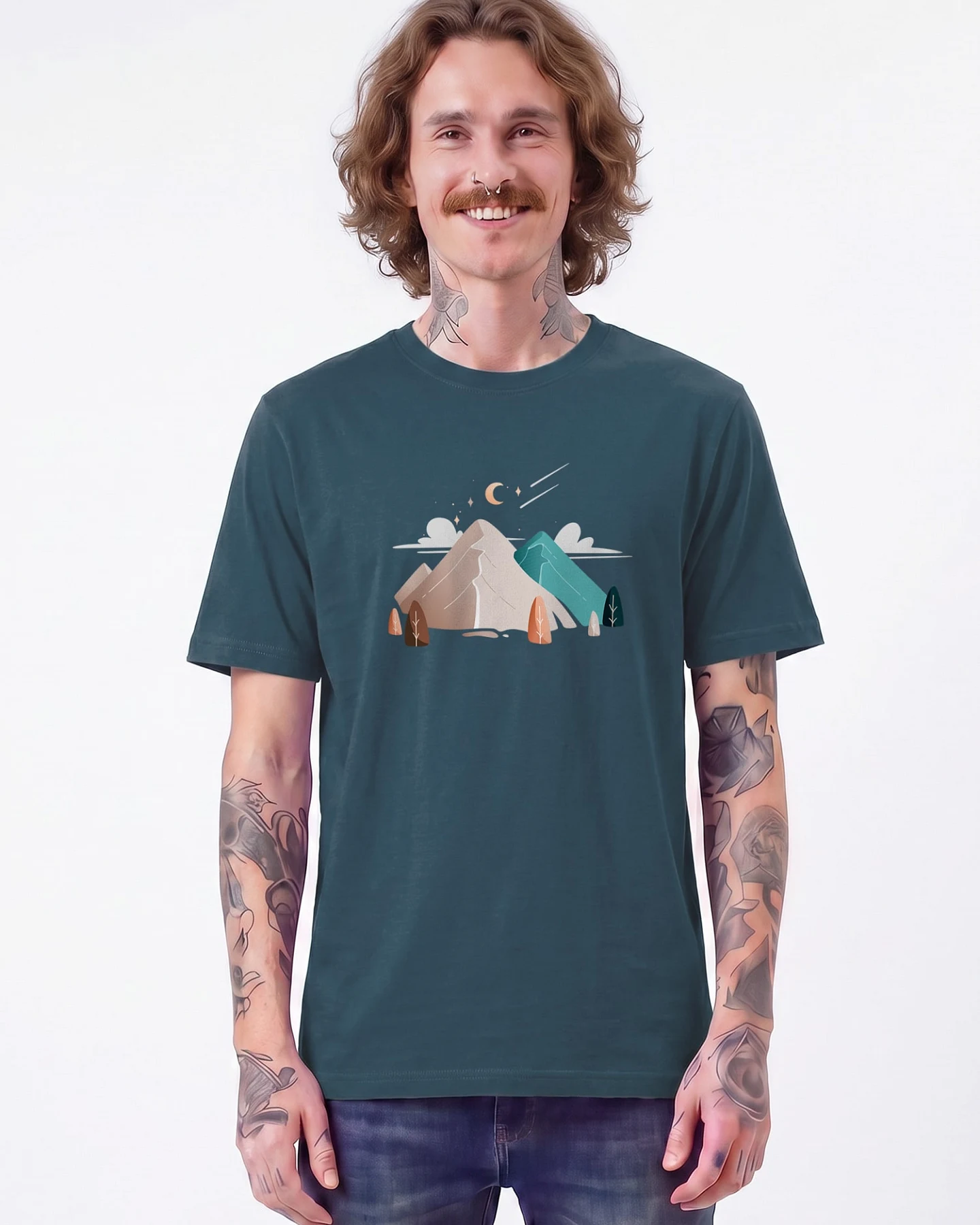 Watapparel T-Shirt Night & Clouds – Ansicht 2