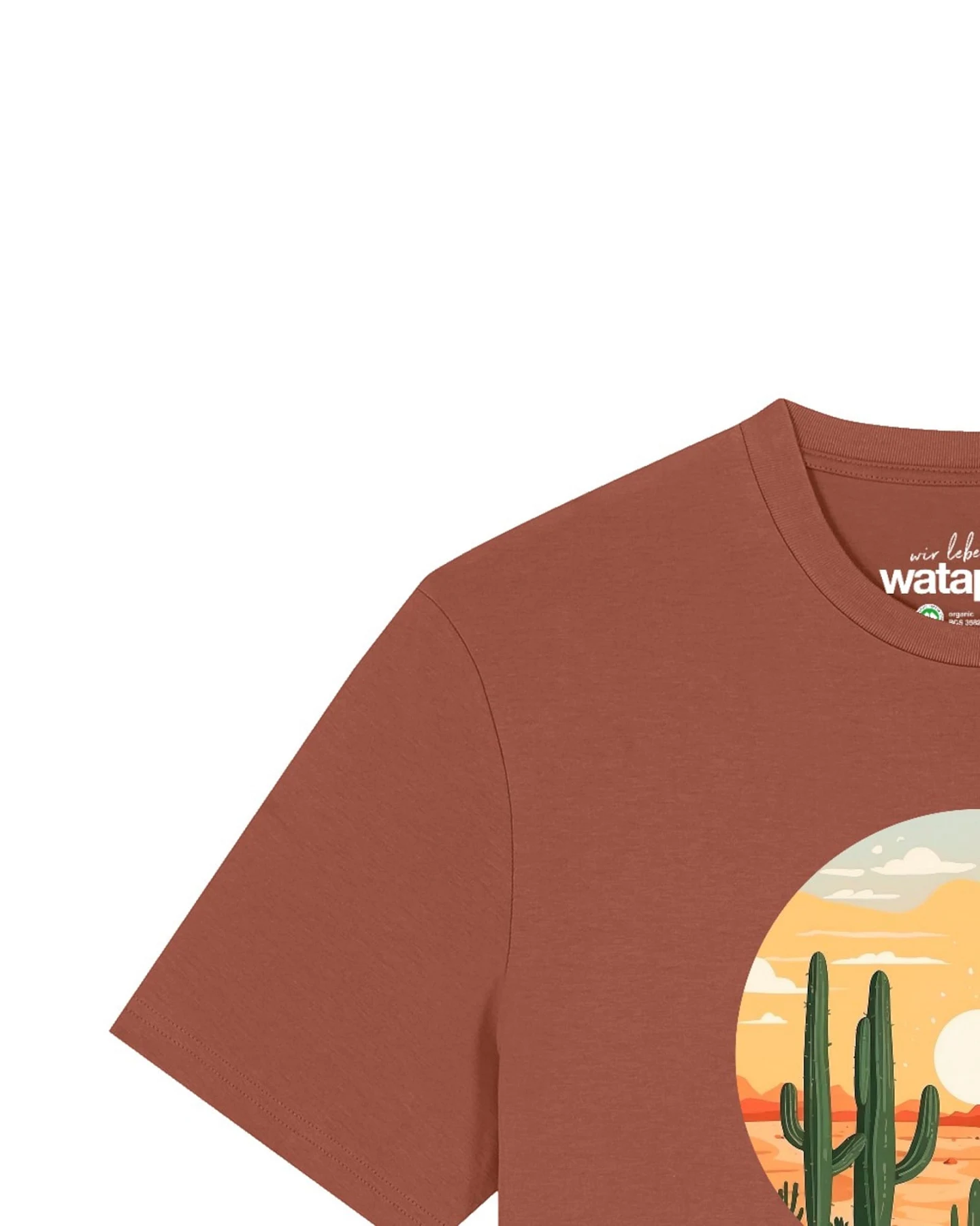 Watapparel T-Shirt Sonnenuntergang In Der Wüste – Ansicht 3