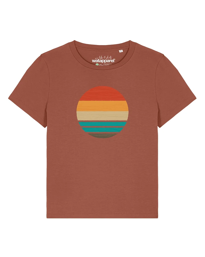 Watapparel T-Shirt Retro Sunset Ocean (GOTS)