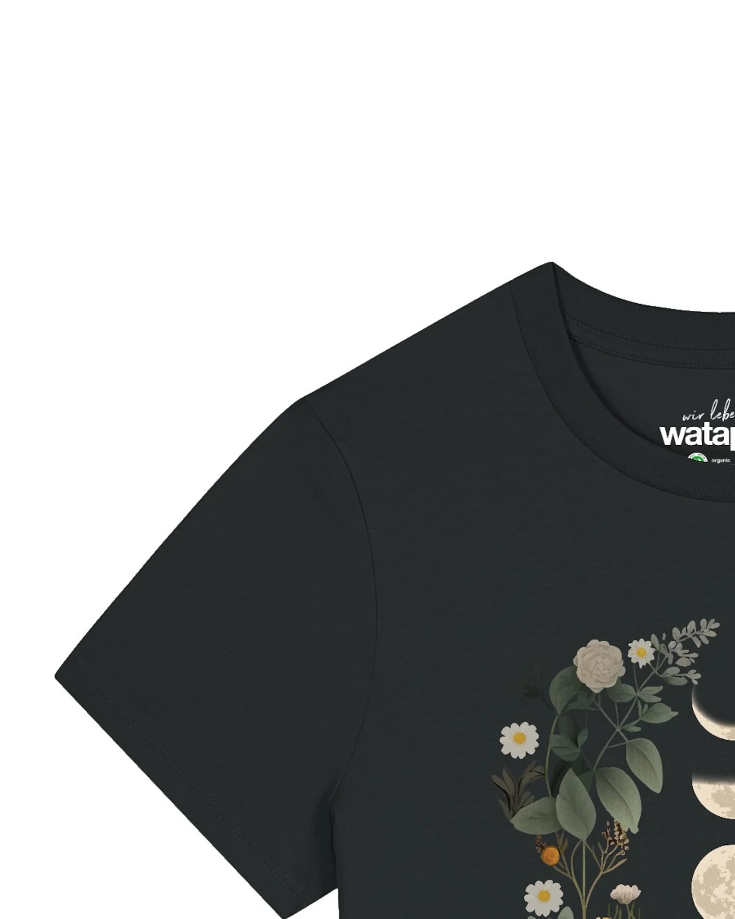 Watapparel T-Shirt Moonphases & Flowers – Ansicht 3