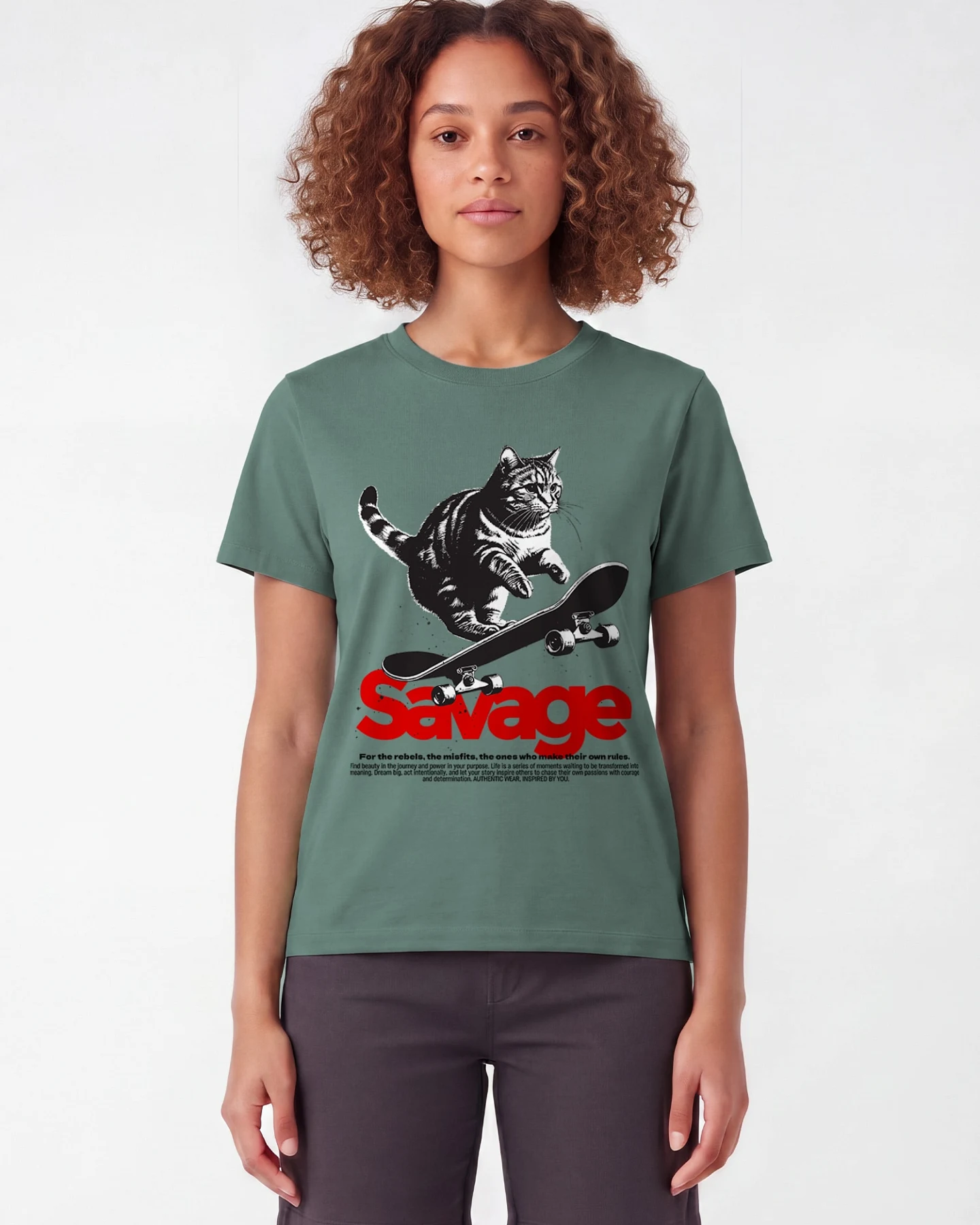 Watapparel T-Shirt Savage Cat – Ansicht 2