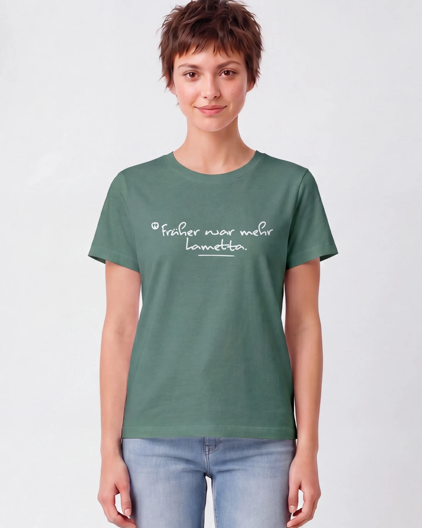 Watapparel T-Shirt Früher War Mehr Lametta – Ansicht 2