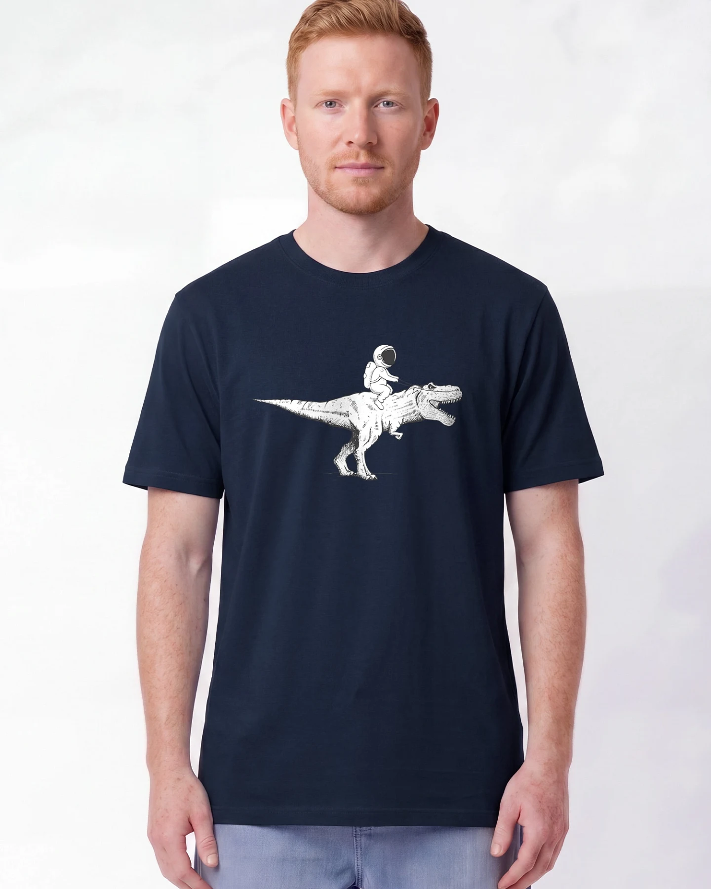 Watapparel T-Shirt Astronaut On T-Rex – Ansicht 2