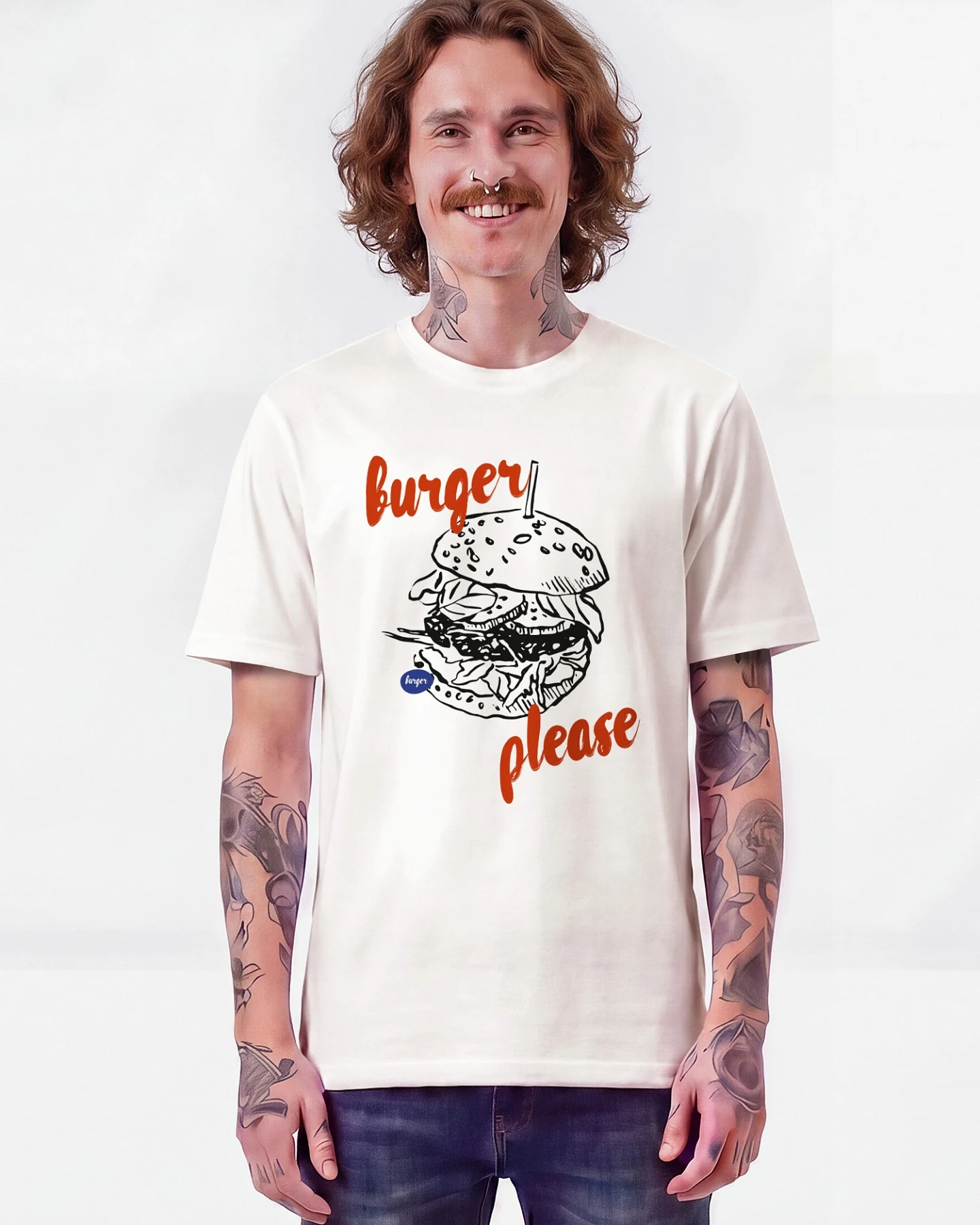 Watapparel T-Shirt Burger Please – Ansicht 2