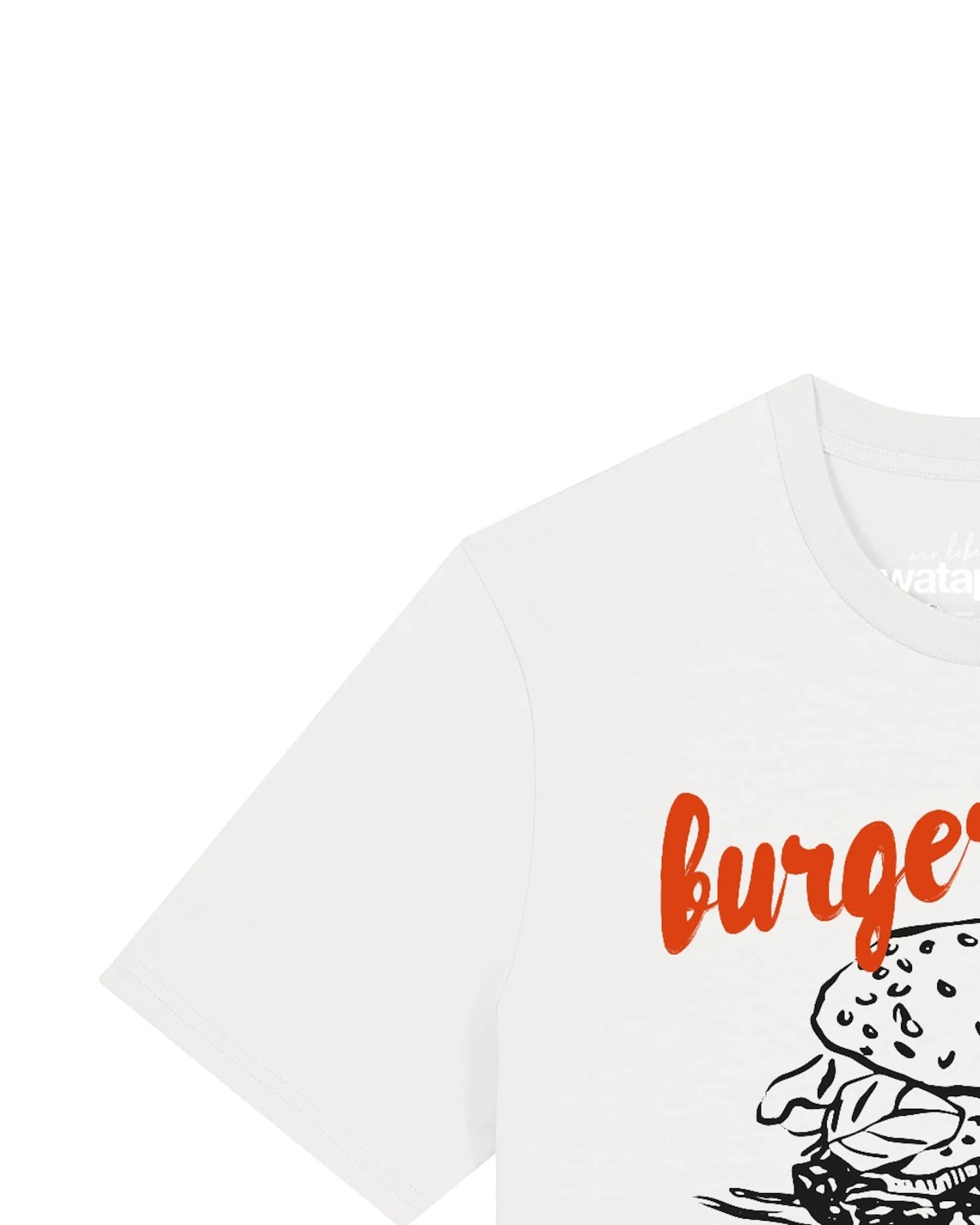 Watapparel T-Shirt Burger Please – Ansicht 3