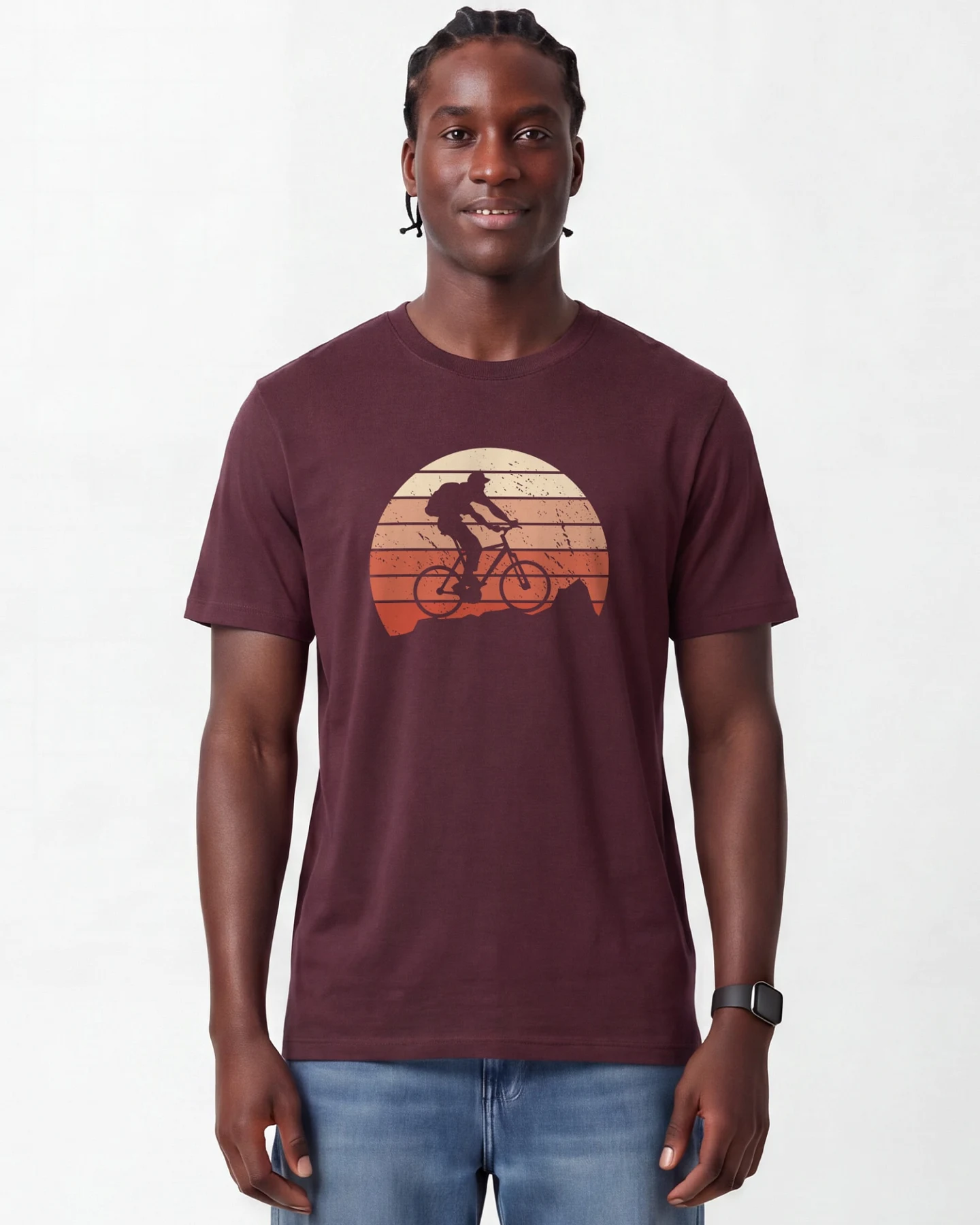 Watapparel T-Shirt Mountainbike Silhouette – Ansicht 2