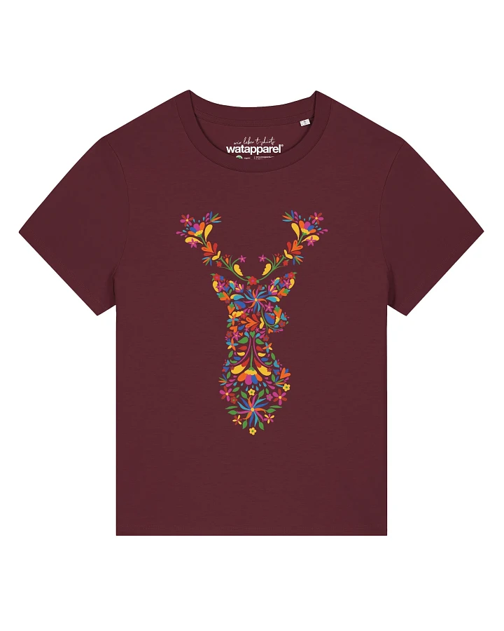 Watapparel T-Shirt Floral Deer