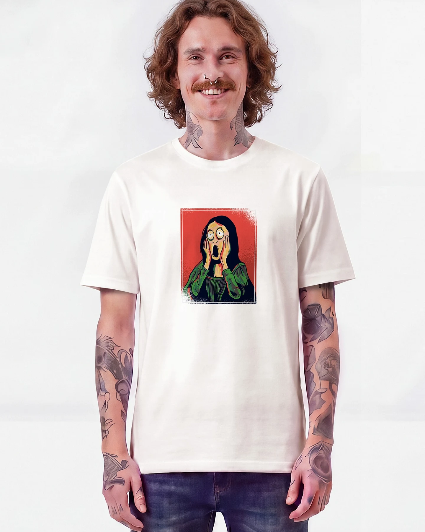 Watapparel T-Shirt Mona Lisa Scream – Ansicht 2