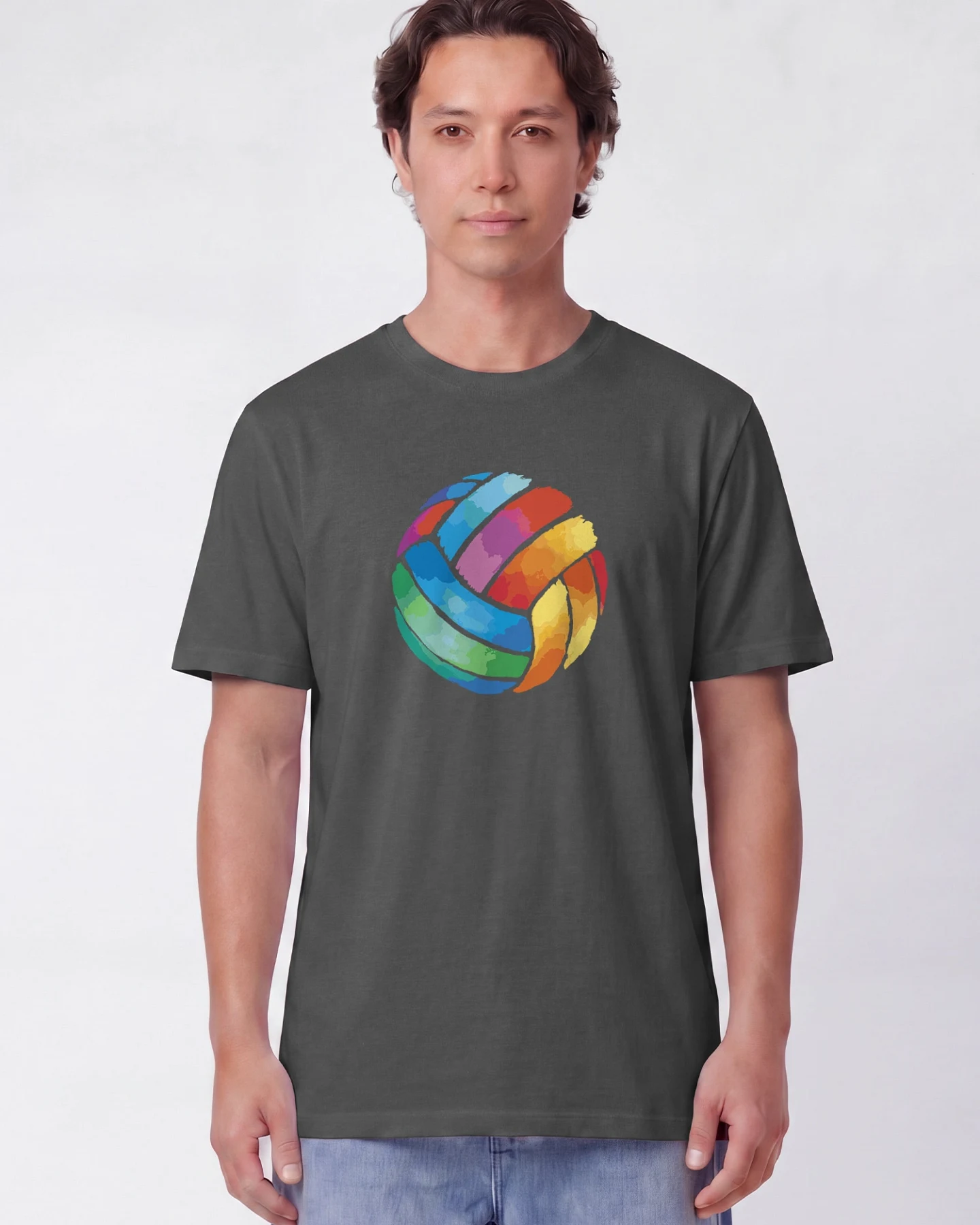 Watapparel T-Shirt Volleyball in Watercolor – Ansicht 2