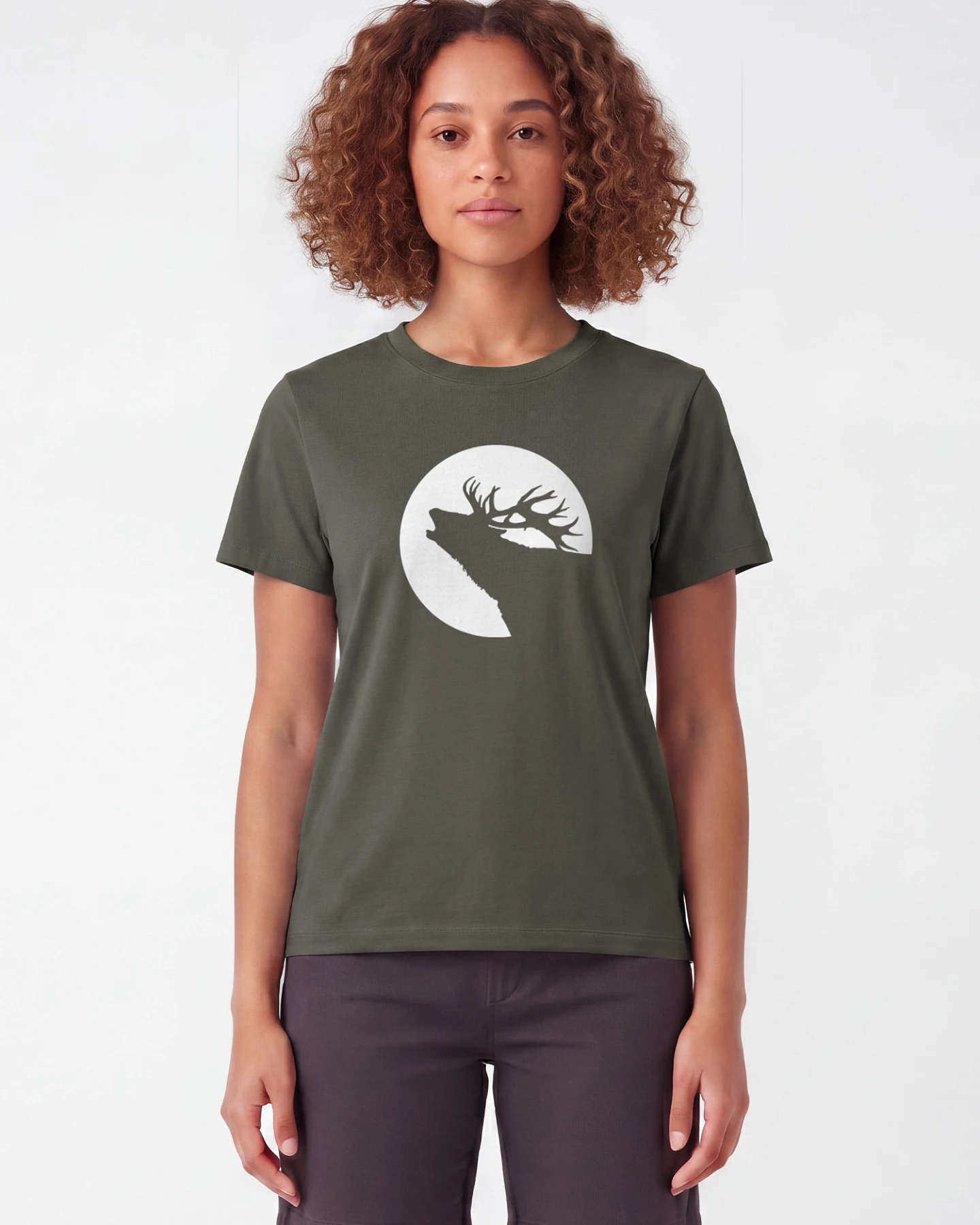 Watapparel T-Shirt Röhrender Hirsch – Ansicht 2