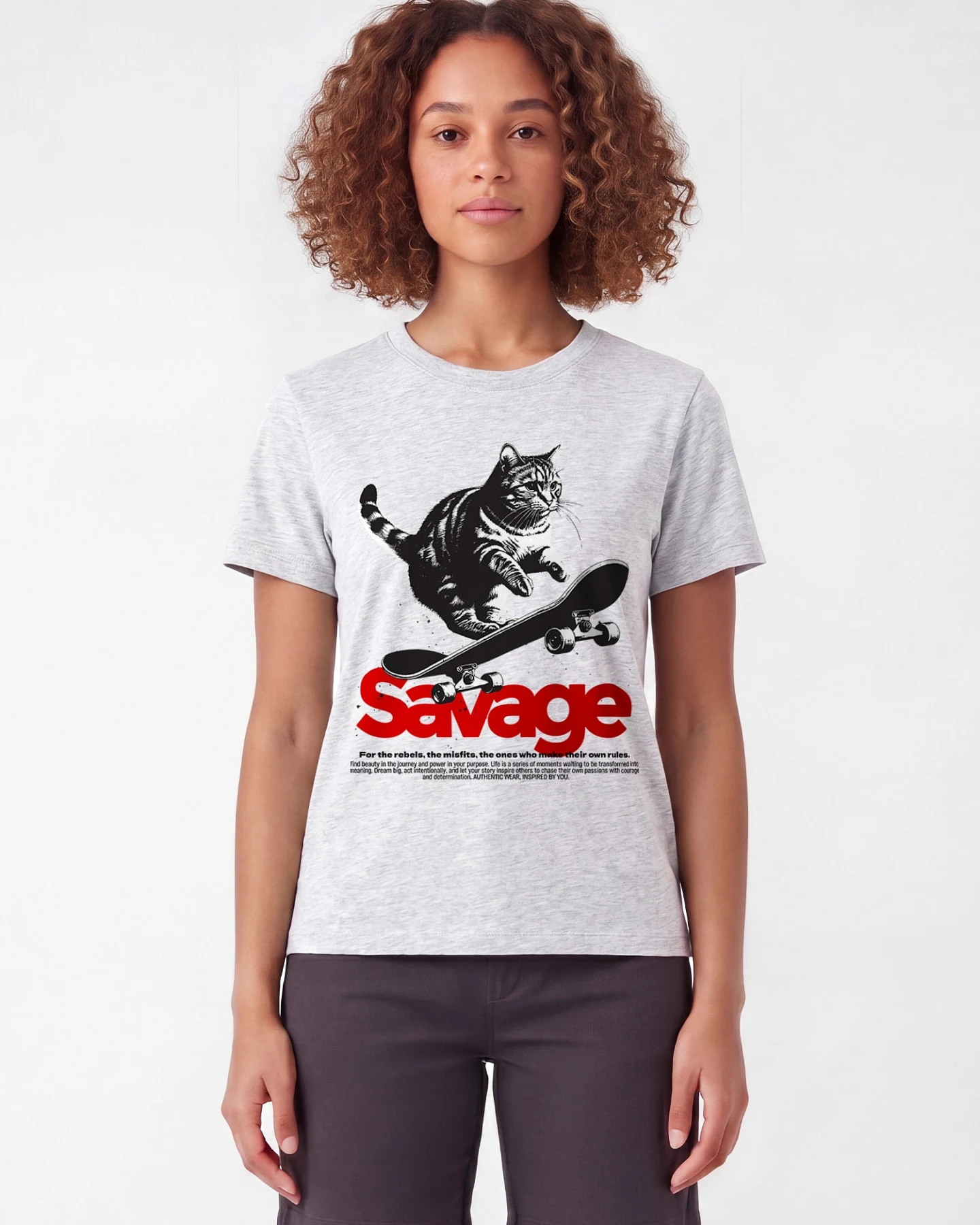 Watapparel T-Shirt Savage Cat – Ansicht 2