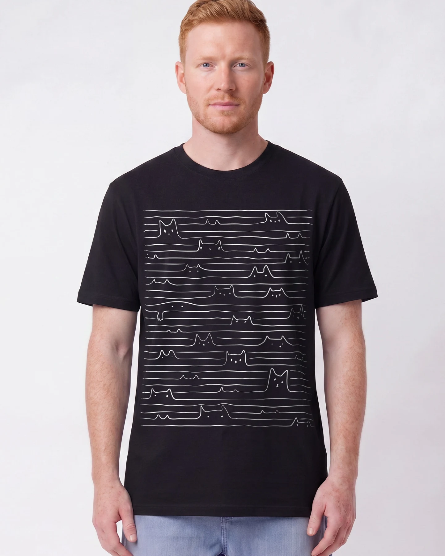 Watapparel T-Shirt Doodle Cats – Ansicht 2
