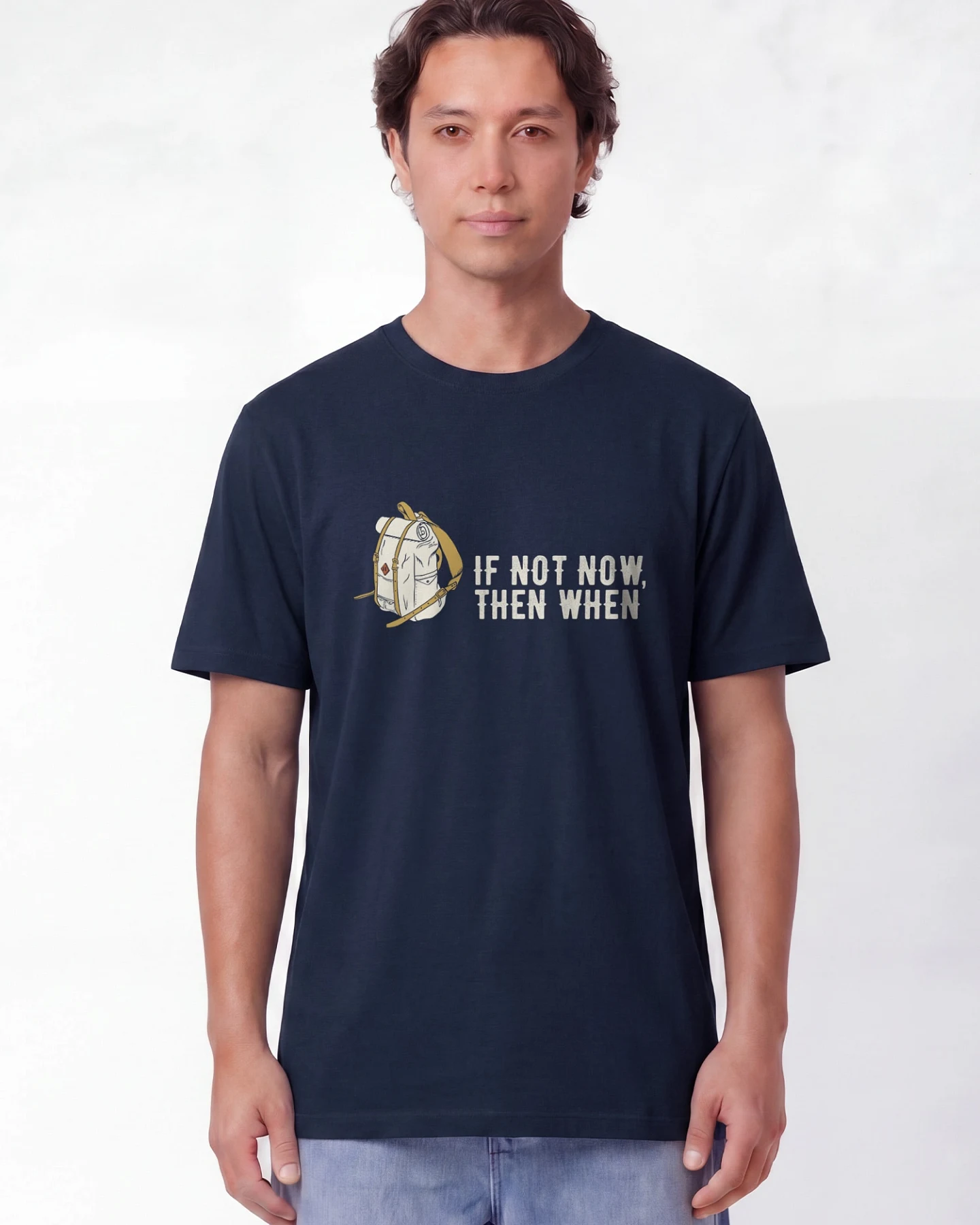 Watapparel T-Shirt If Not Now Then When – Ansicht 2