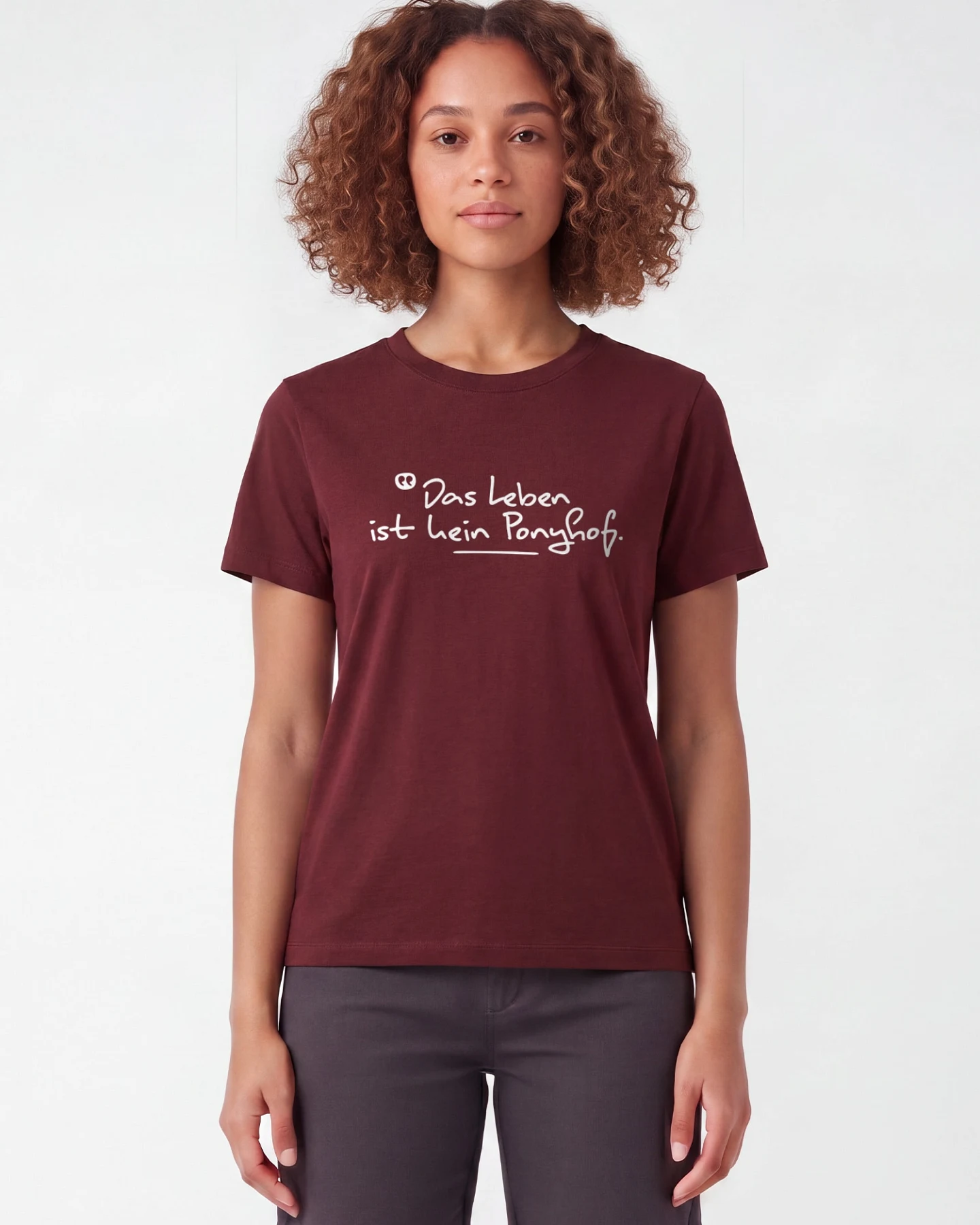 Watapparel T-Shirt Das Leben Ist Kein Ponyhof – Ansicht 2