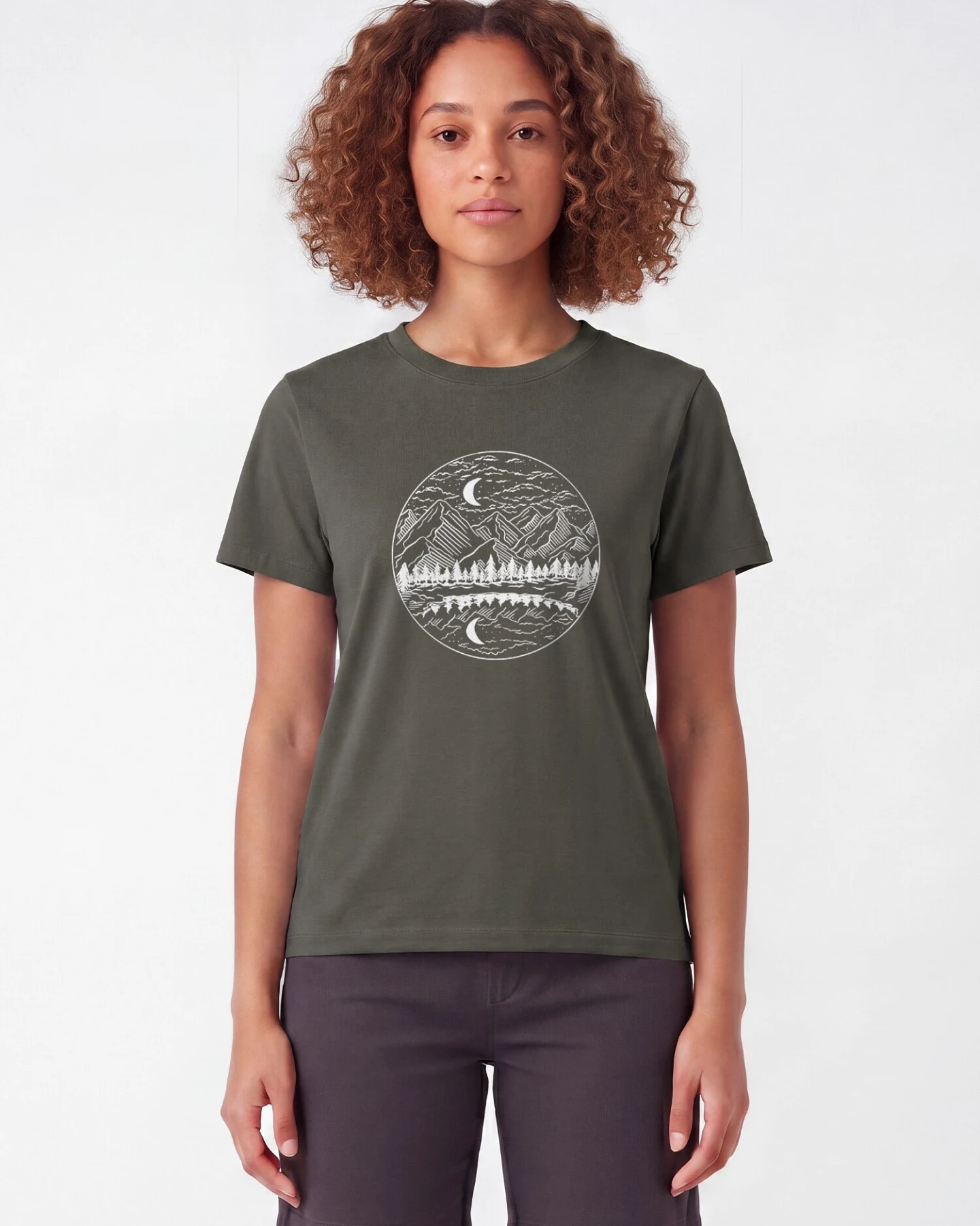 Watapparel T-Shirt Mountains By Night – Ansicht 2